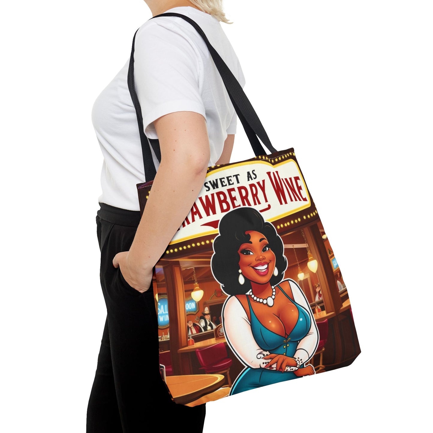 Sweet as Strawberry Wine Tote Bag