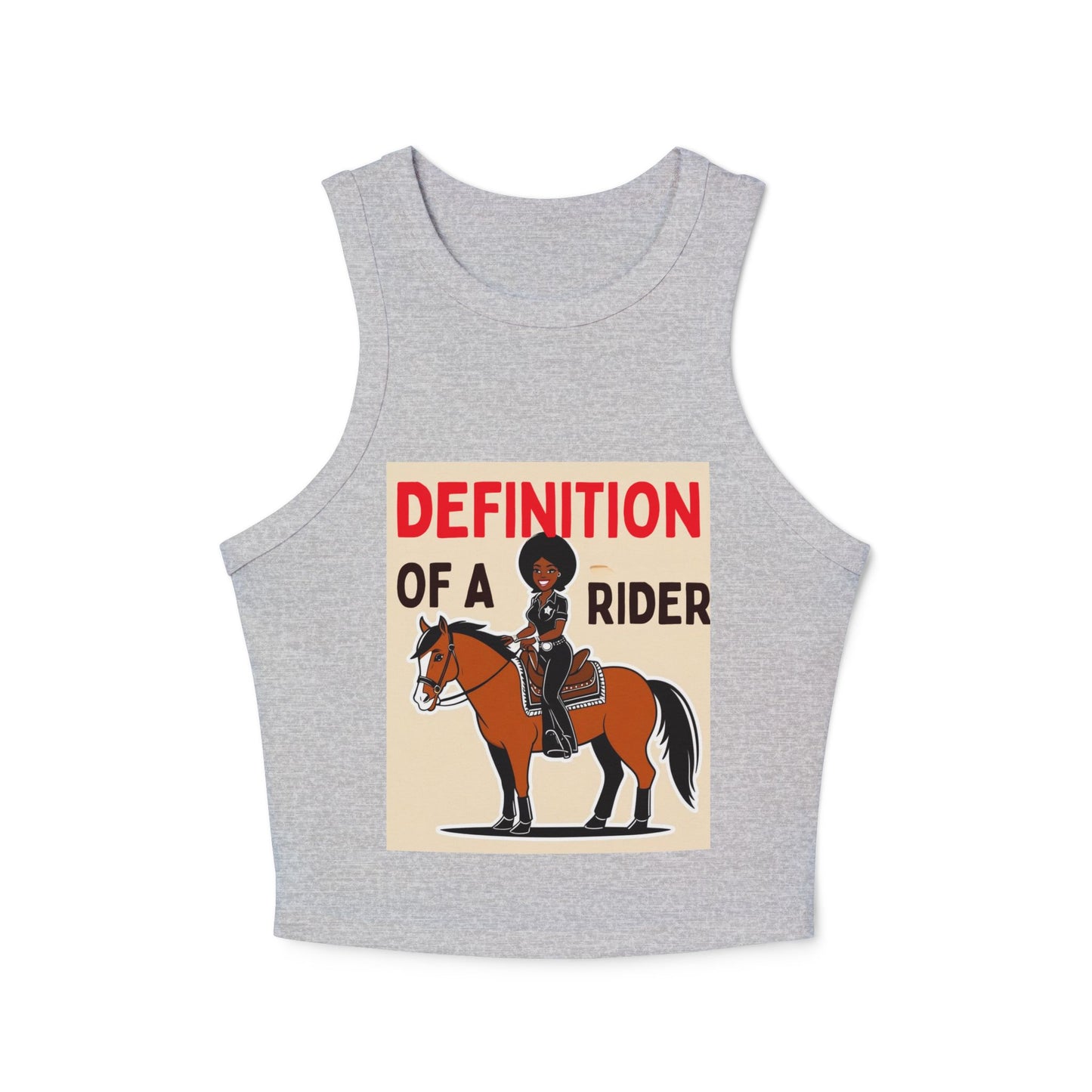 Definition of a Rider Women's Micro Rib Racer Tank Top