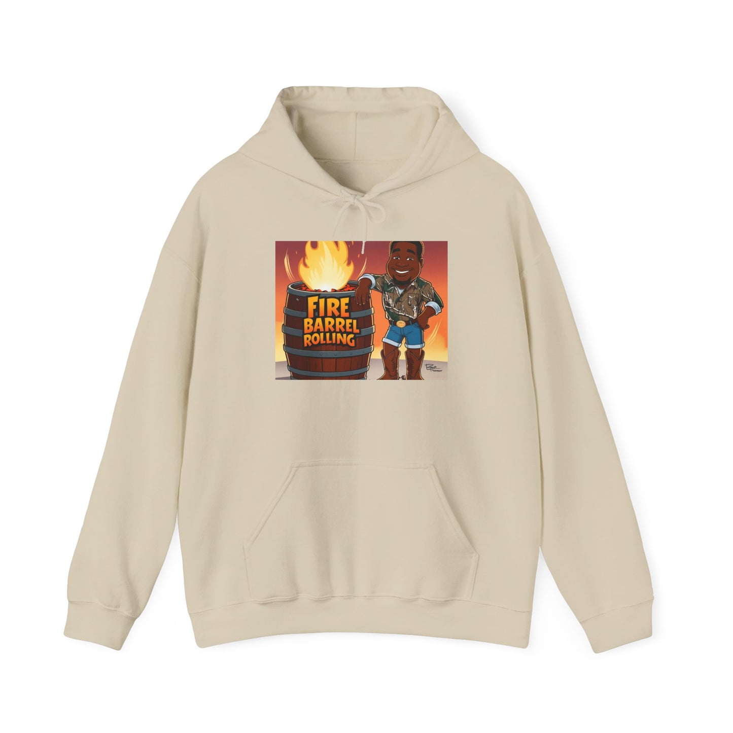 Fire Barrel Rolling Unisex Hoodie