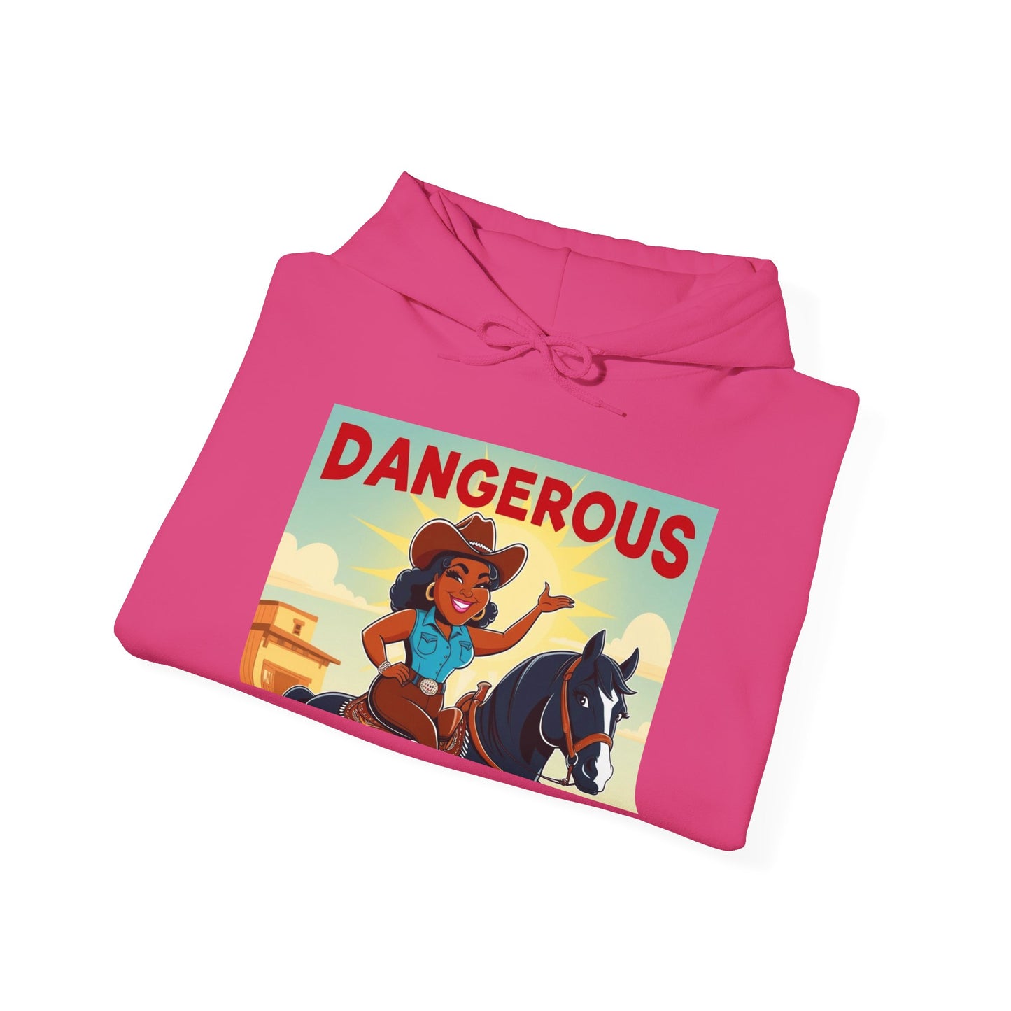 Dangerous Cowgirl Graphic Unisex Hoodie