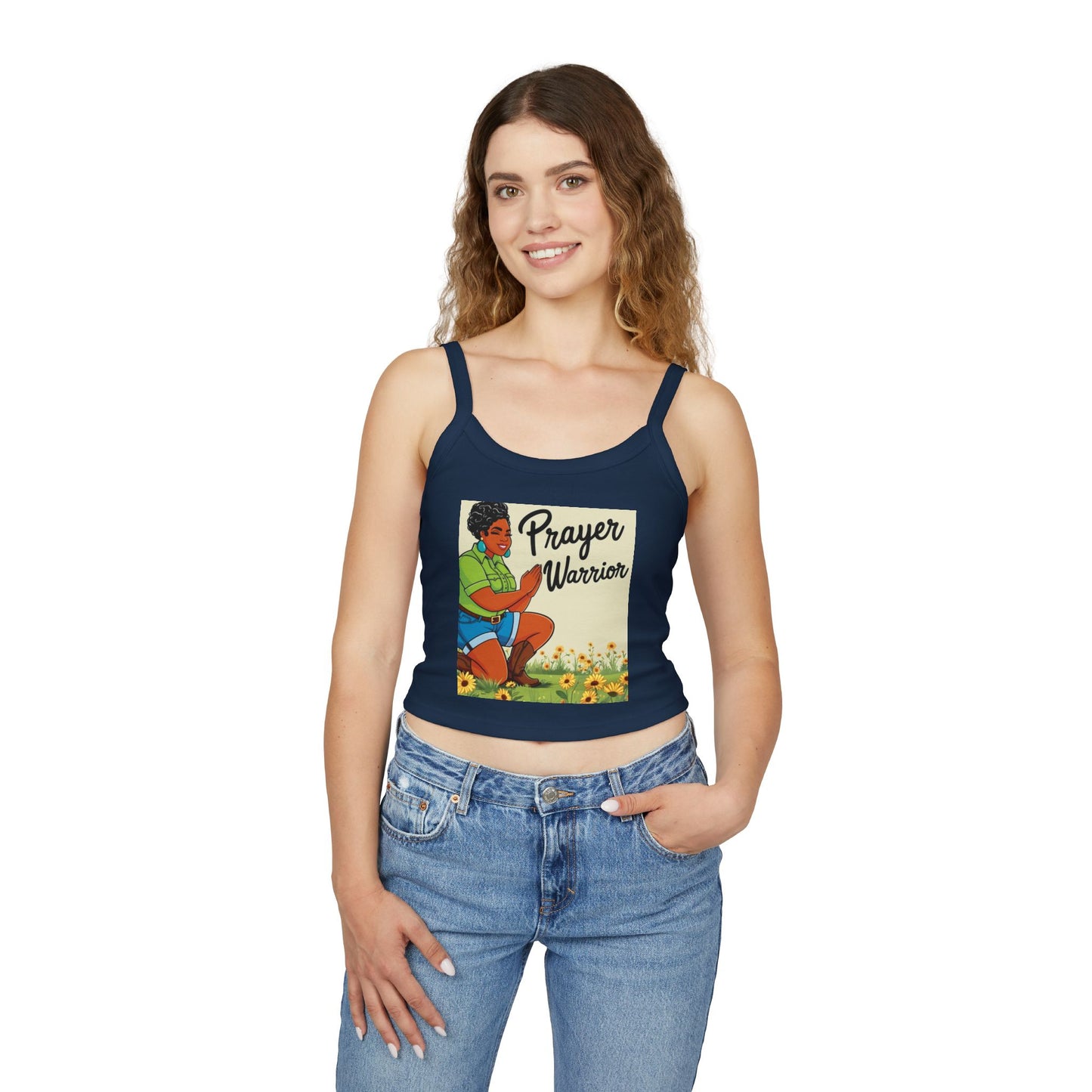 Prayer Warrior Women's Spaghetti Strap Tank Top