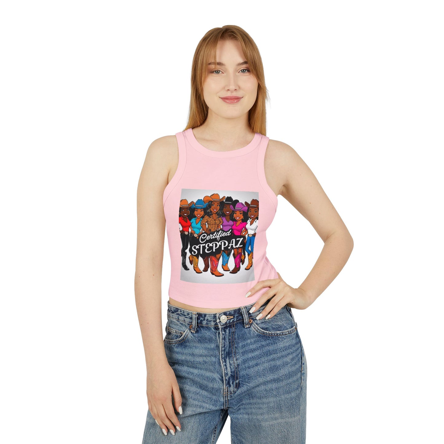 Certified Steppaz Micro Rib Racer Tank Top