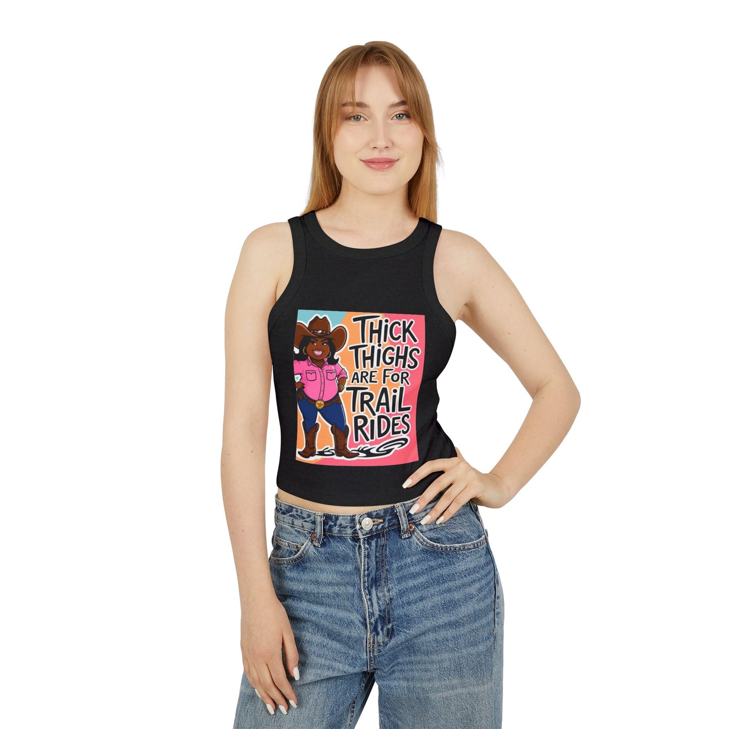 Thick Thighs 2 Women's Micro Rib Racer Tank Top