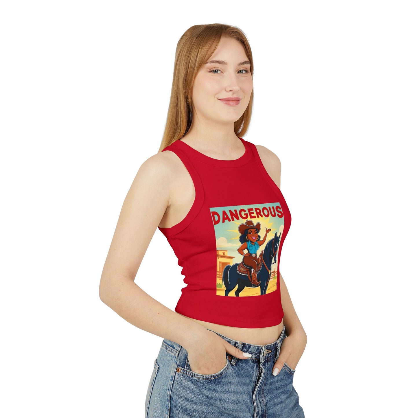 Dangerous Cowgirl Racer Tank Top