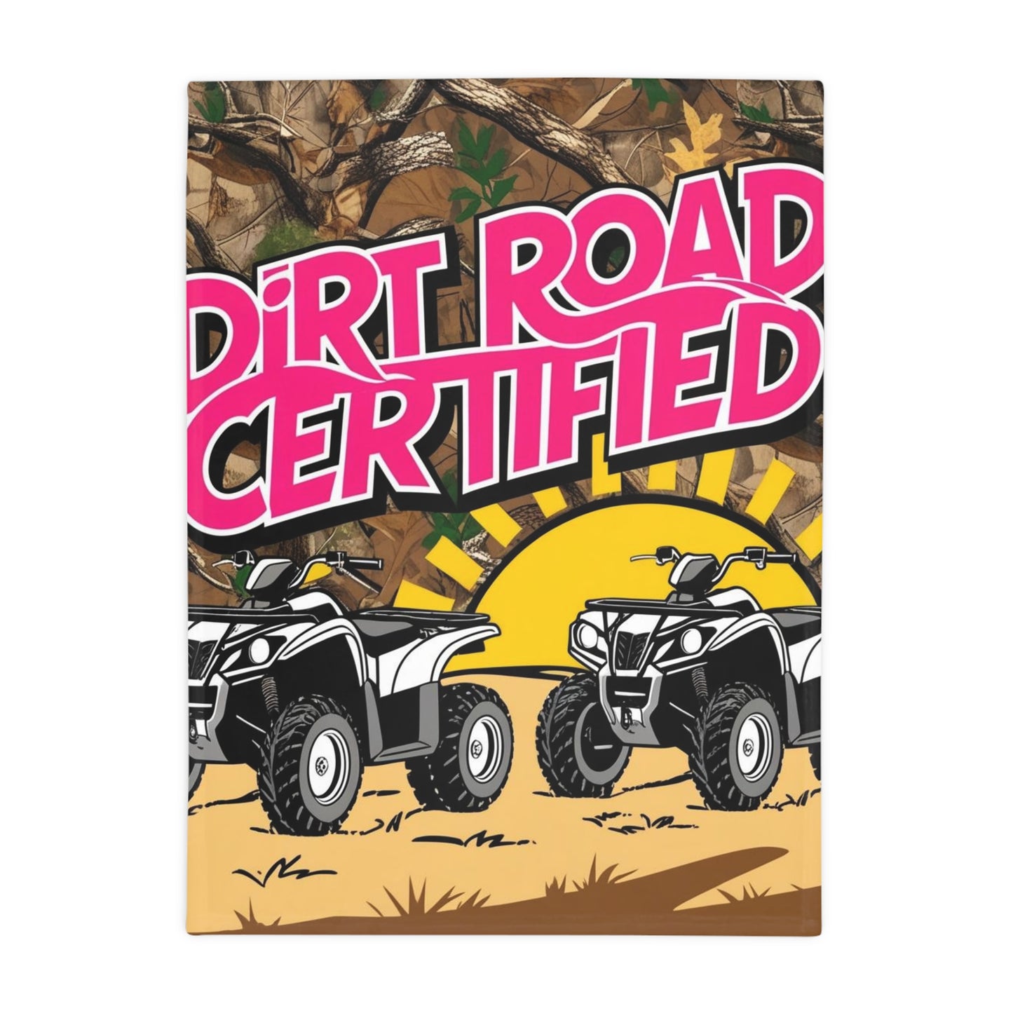 Dirt Road Certified Pink Plush Fleece Blanket