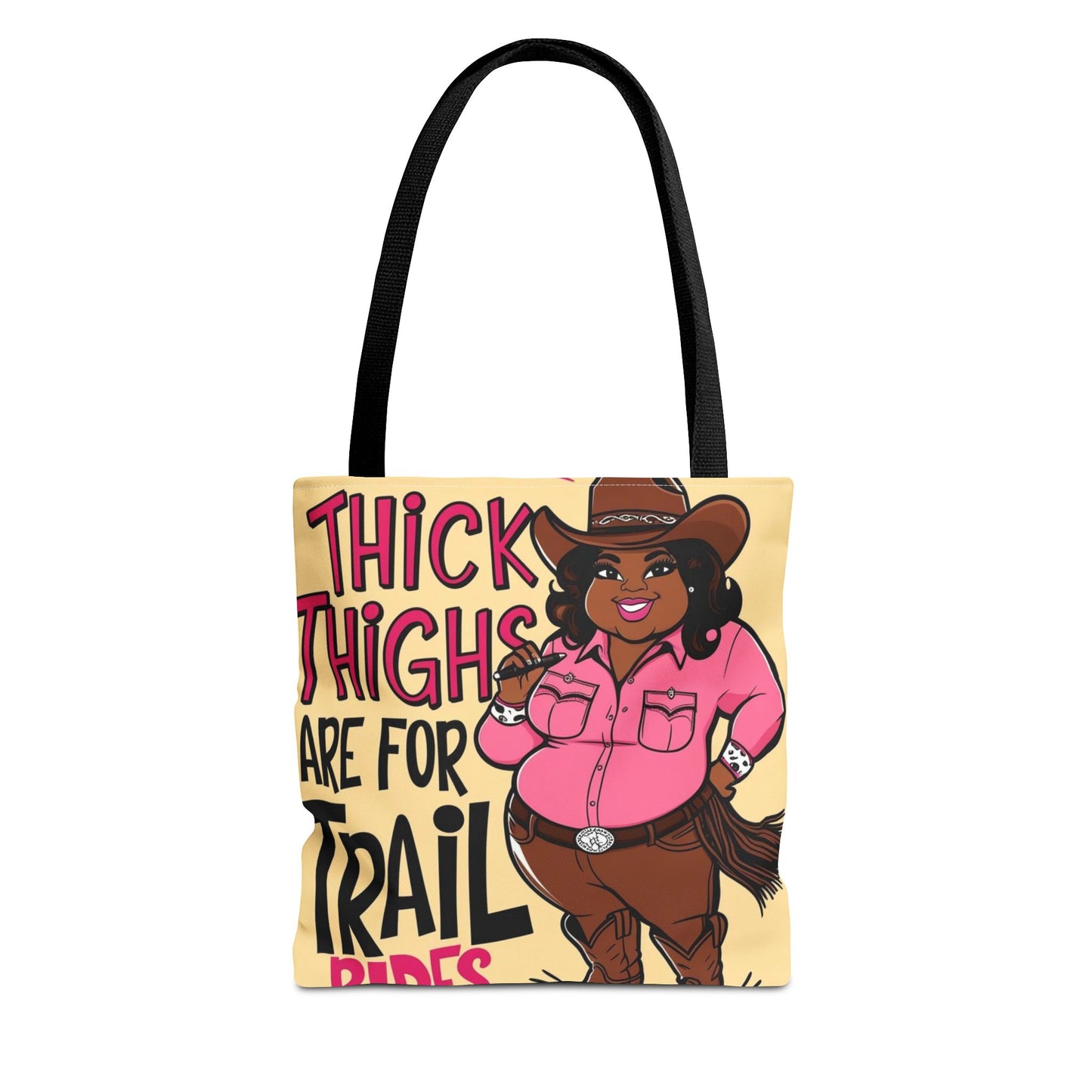 Thick Thighs Are For Trail Rides Tote Bag