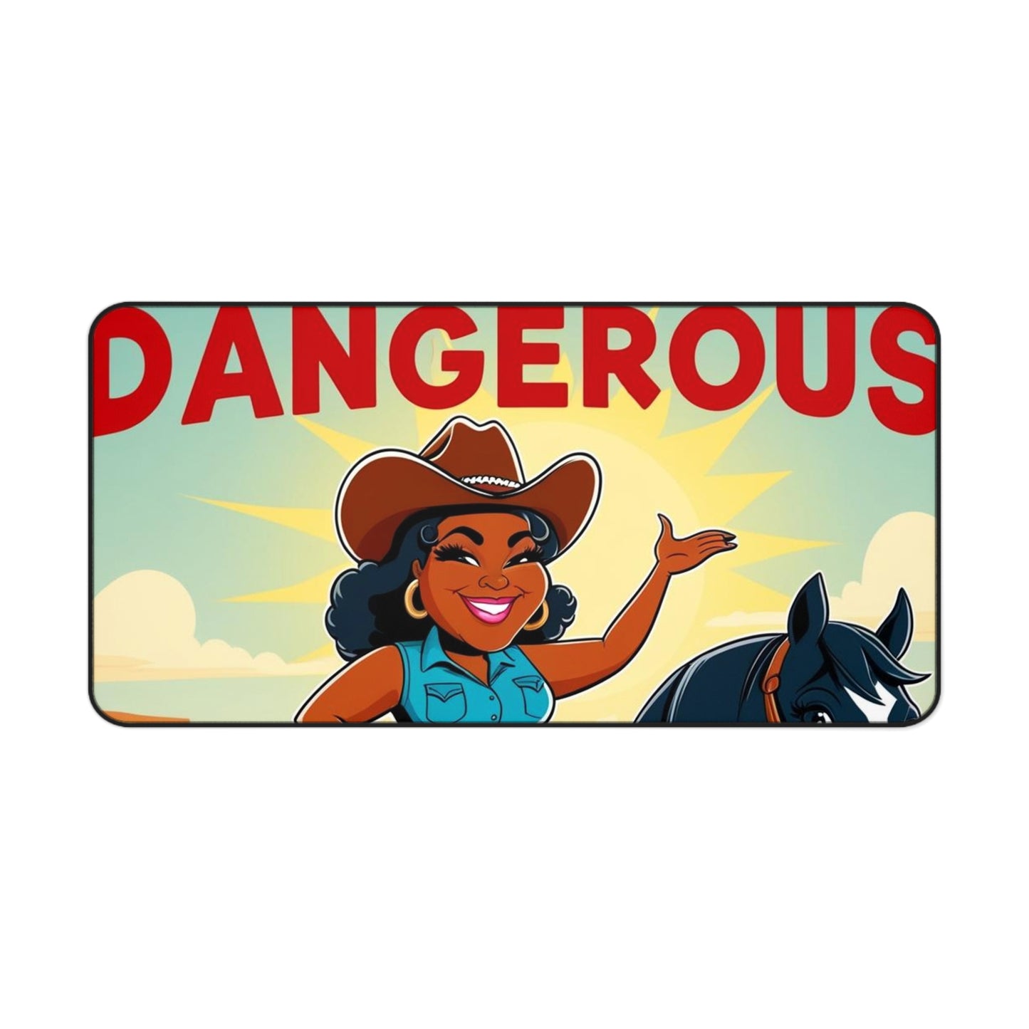 Dangerous Cowgirl Desk Mat