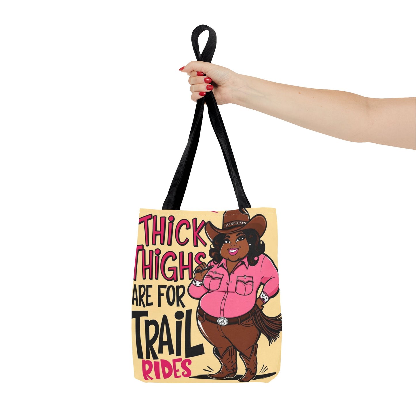 Thick Thighs Are For Trail Rides Tote Bag