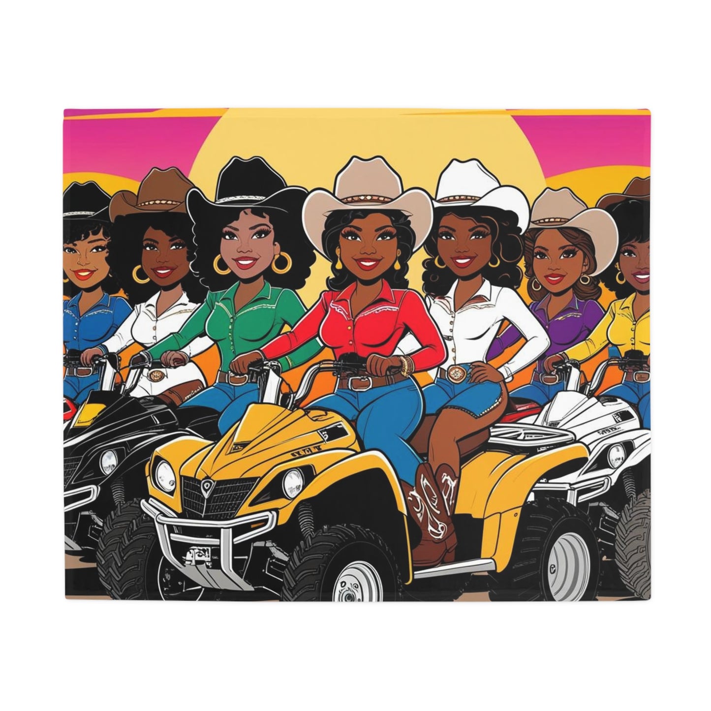 Bright Melanin Plush Fleece Blanket