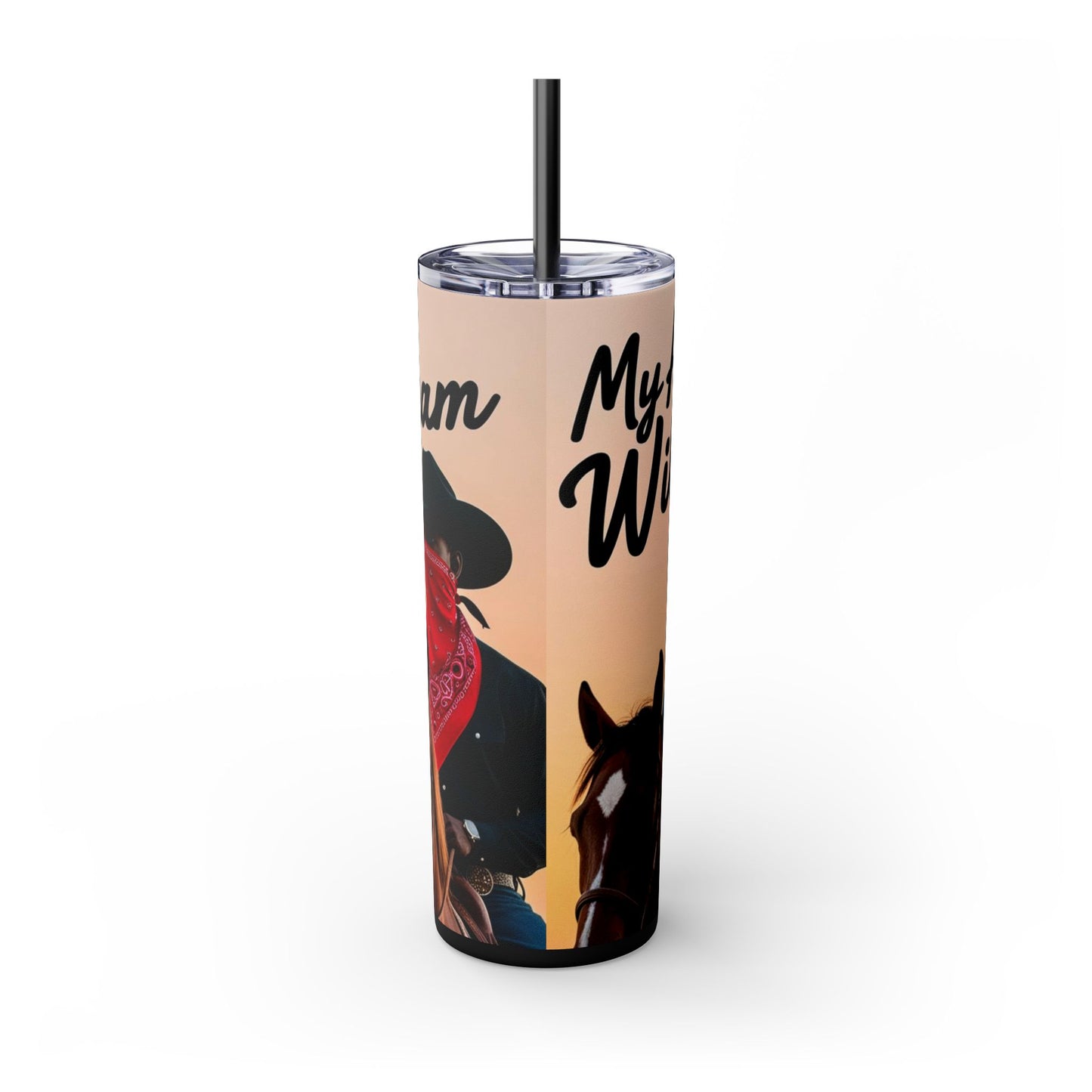 Pay Homage Skinny Tumbler with Straw, 20oz