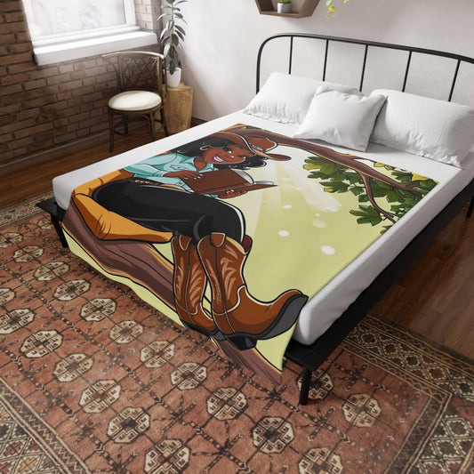 Country Nerdin' Fleece Blanket