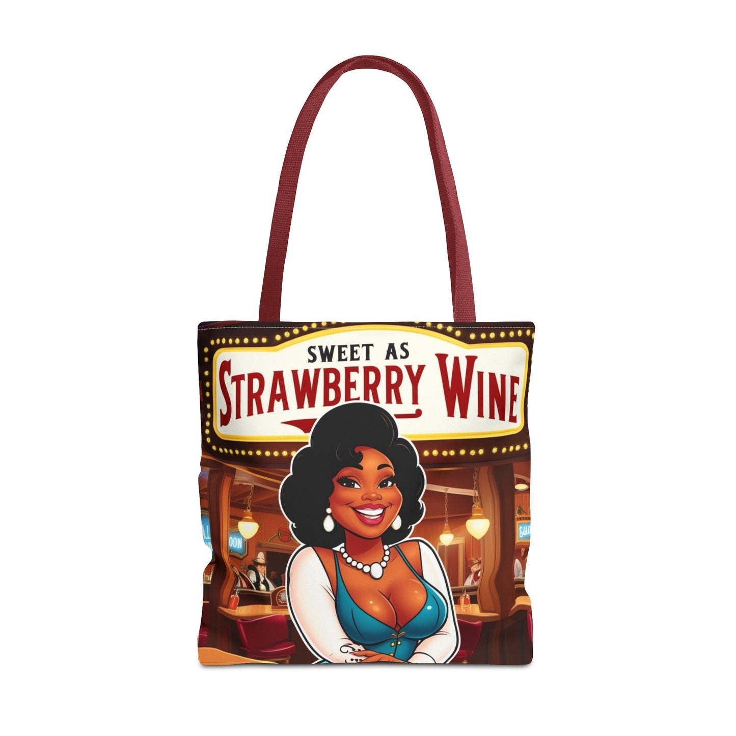 Sweet as Strawberry Wine Tote Bag