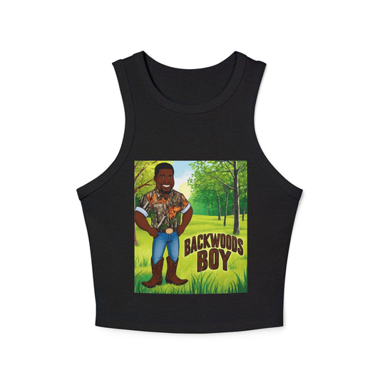 Backwoods Boy Women's Micro Rib Racer Tank Top