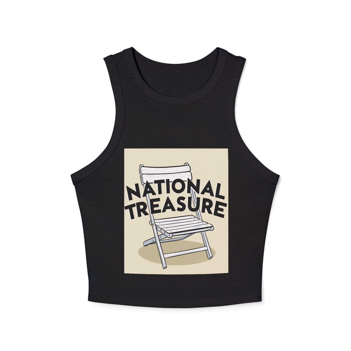 National Treasure Women's Micro Rib Racer Tank Top