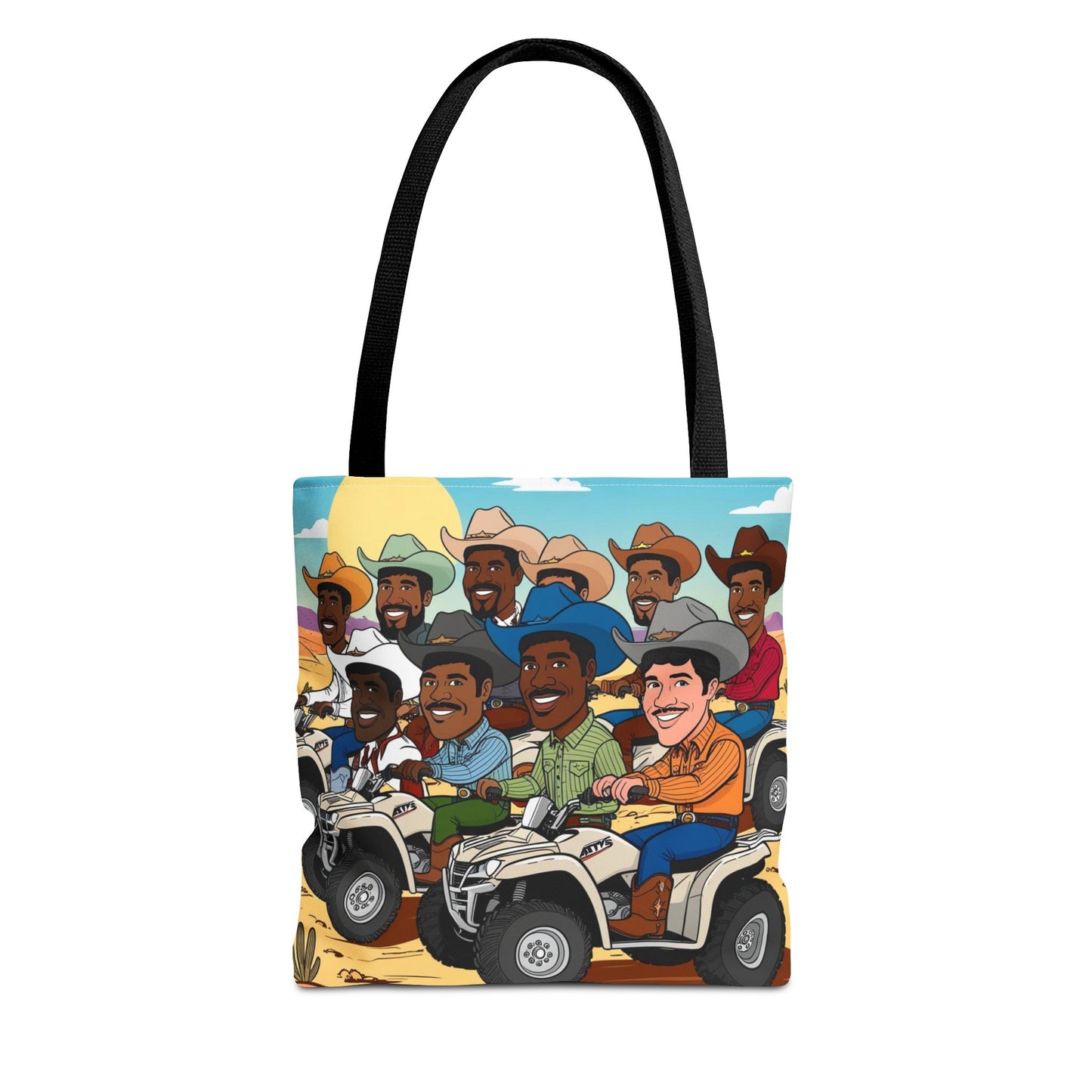 Retro Cowboy Adventure Tote Bag