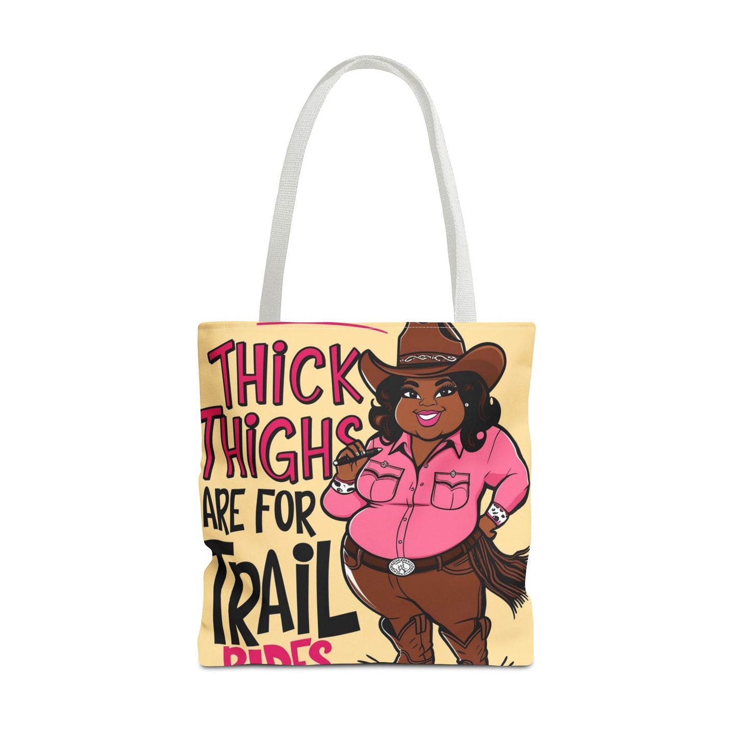 Thick Thighs Are For Trail Rides Tote Bag
