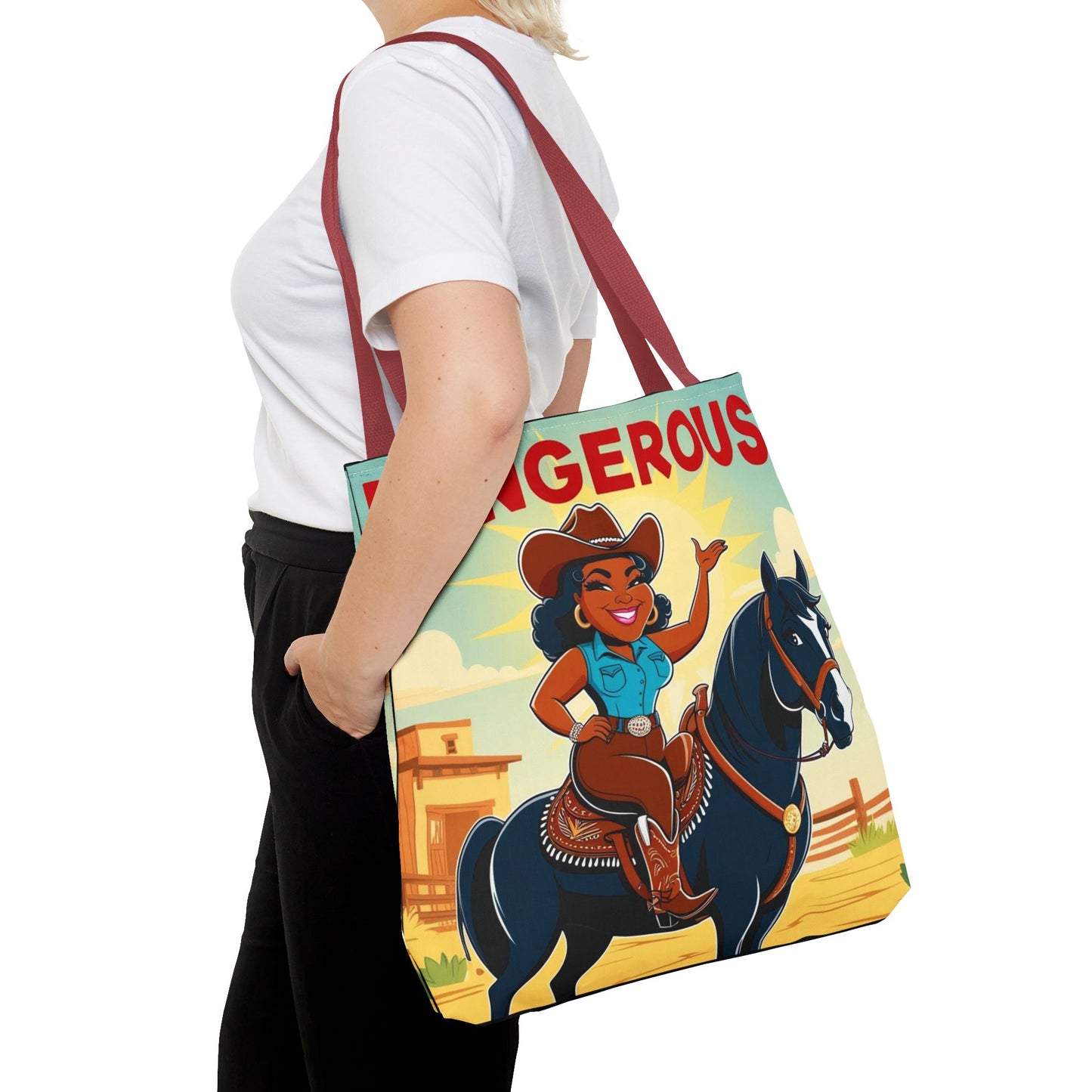 Dangerous Cowgirl Tote Bag