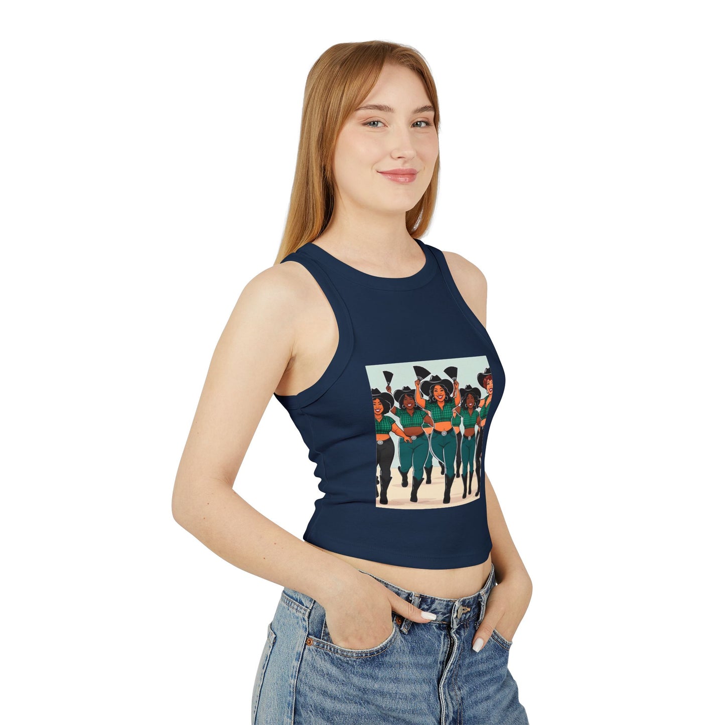 Group Dancers Racer Tank Top