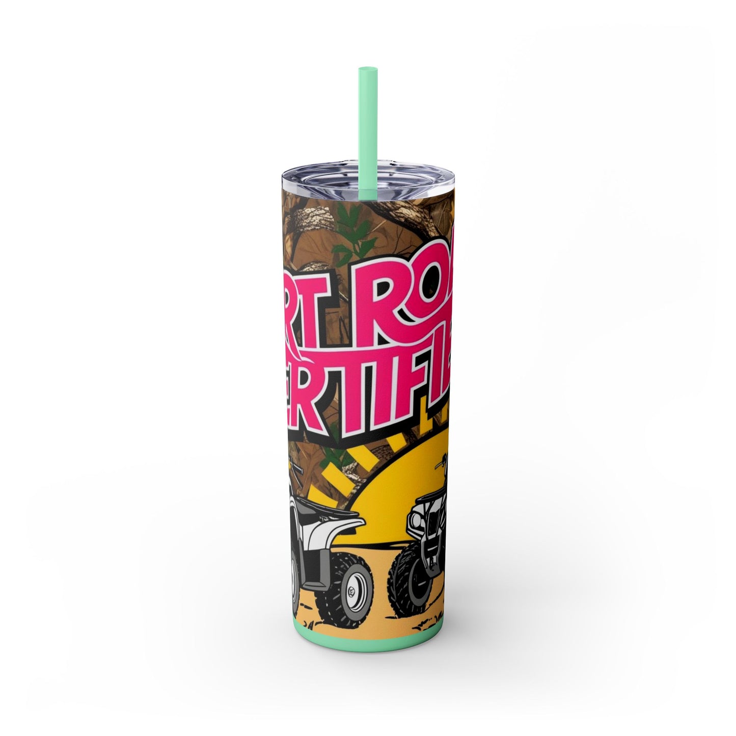Dirt Road Certified Pink Skinny Tumbler with Straw - 20oz