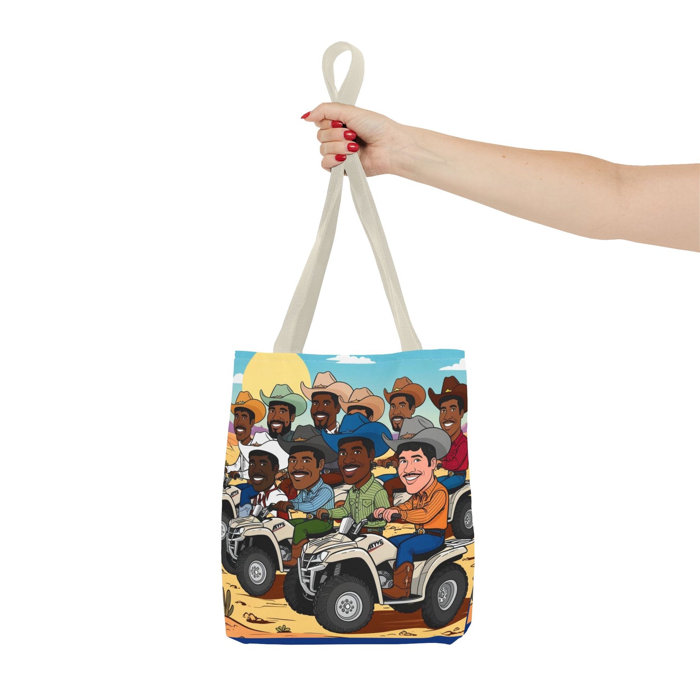 Retro Cowboy Adventure Tote Bag