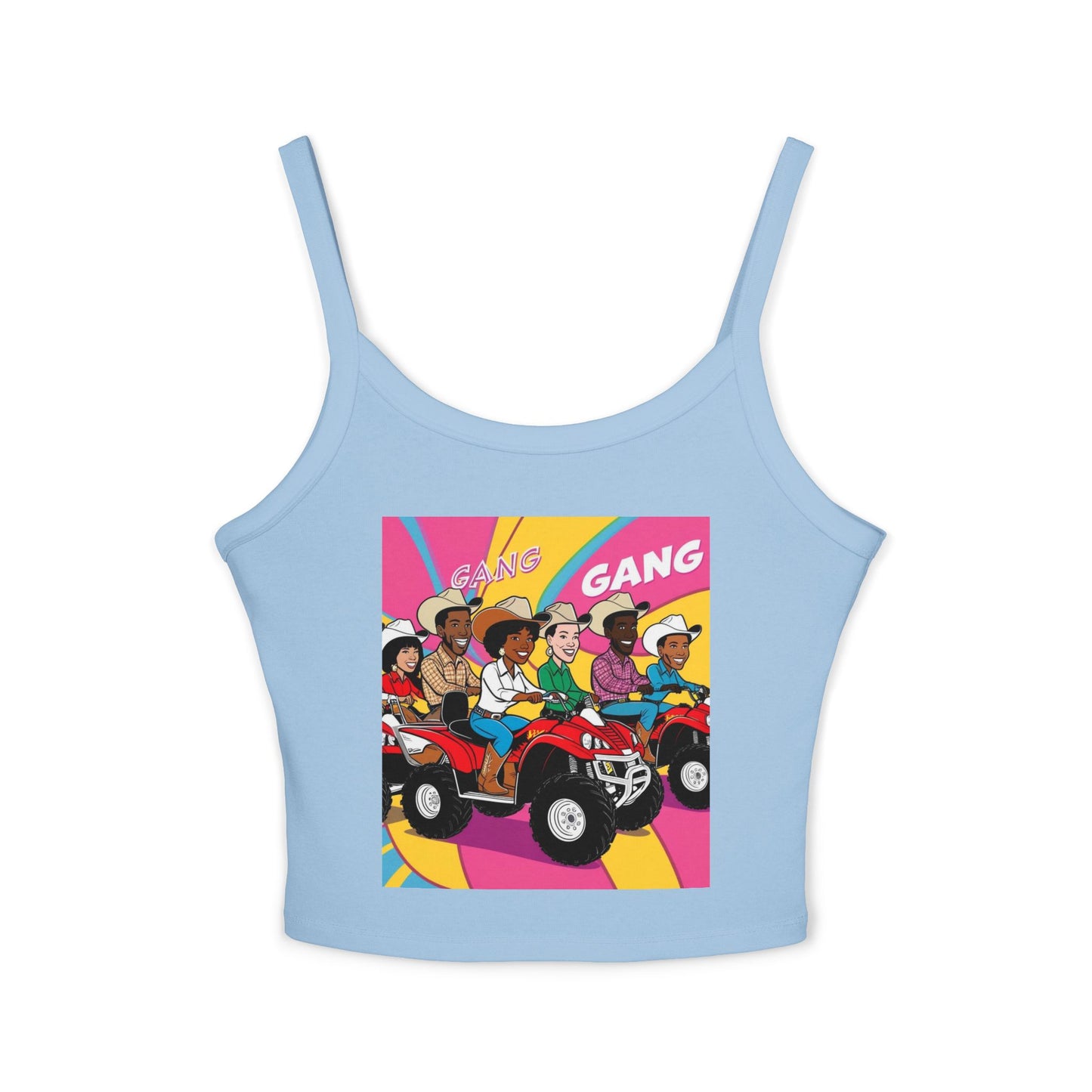 Retro Quad Gang Women's Spaghetti Strap Tank Top