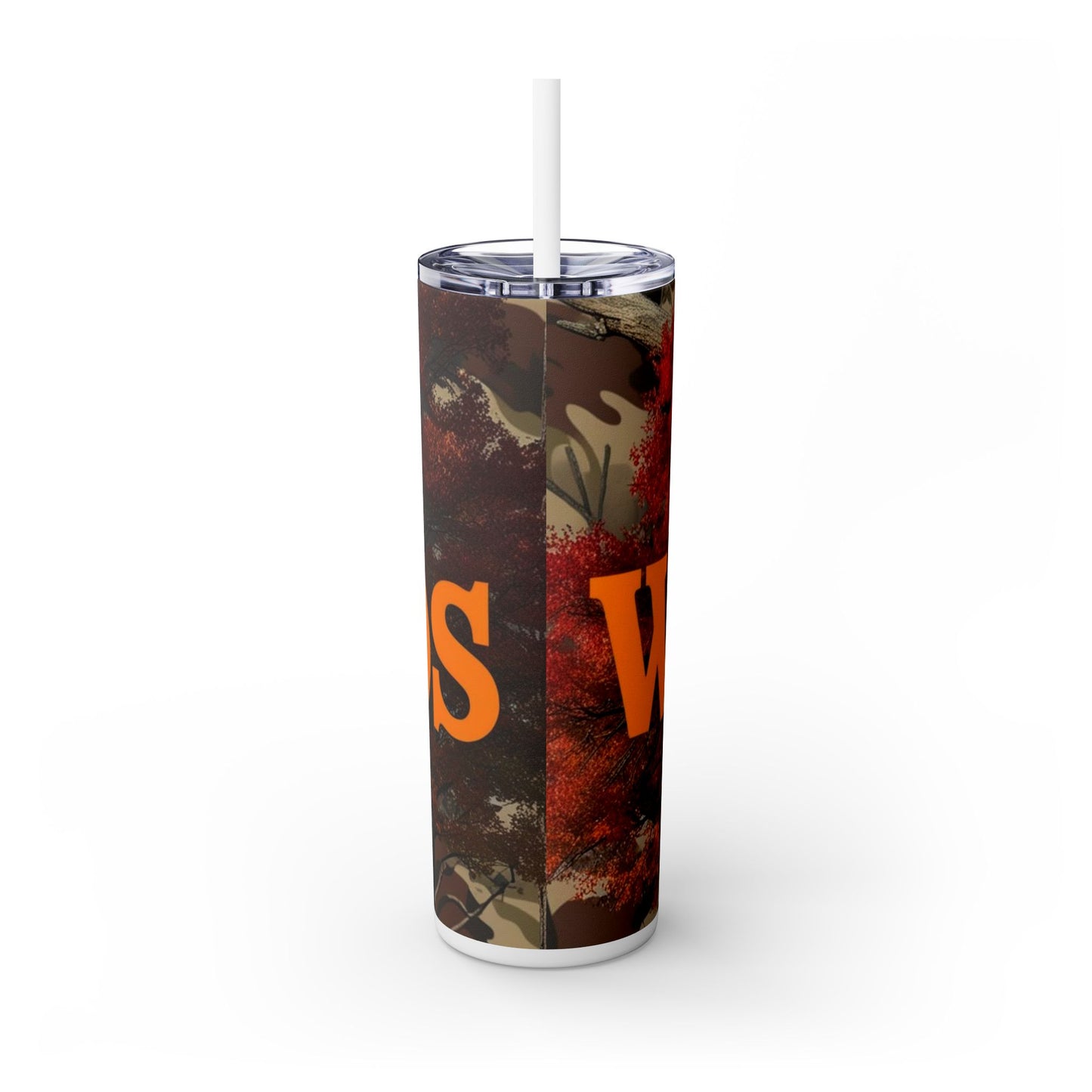 From The Woods Skinny Tumbler with Straw, 20oz