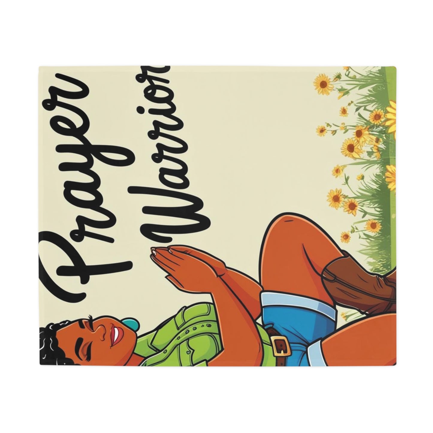 Prayer Warrior Plush Fleece Blanket