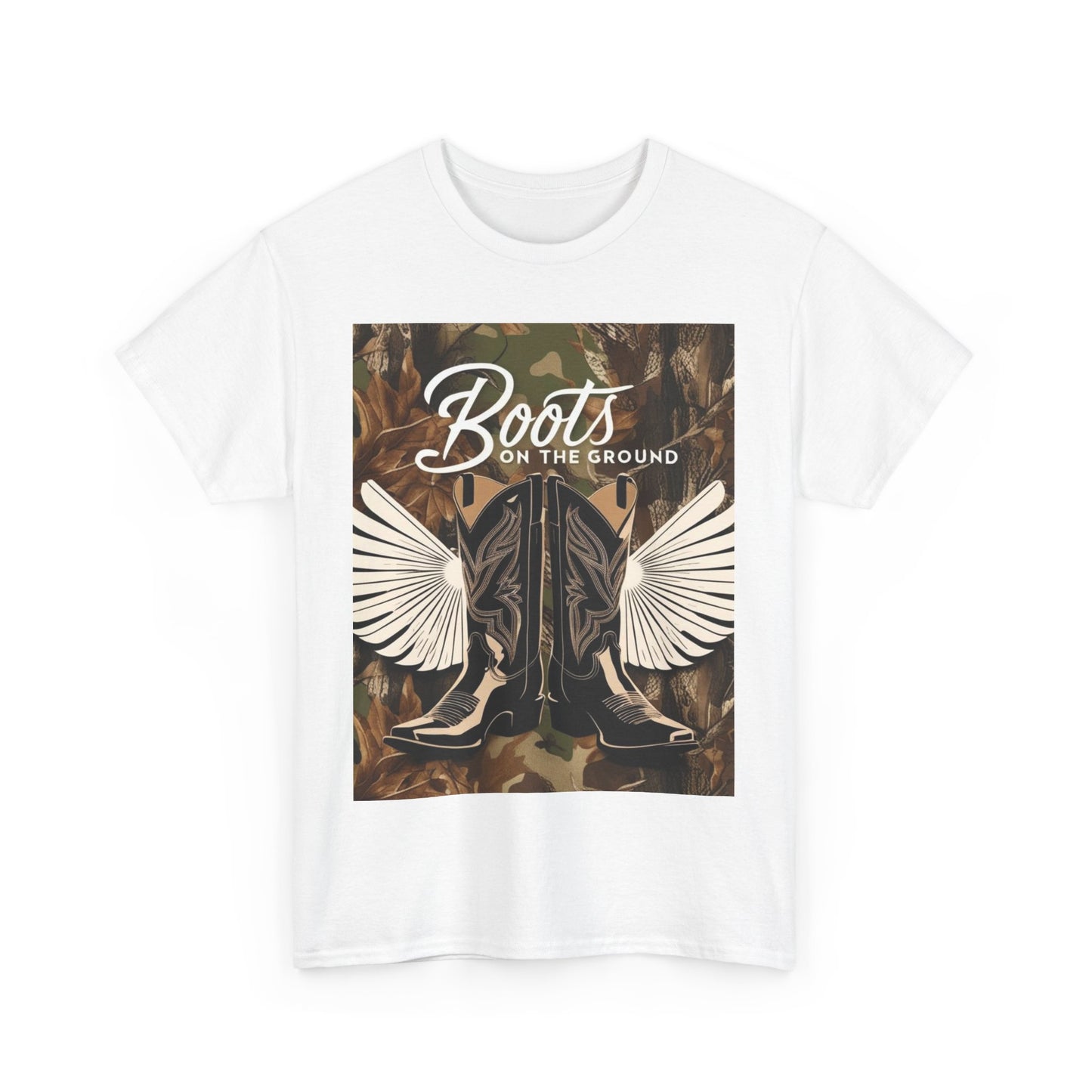 Boots On The Ground Unisex Cotton Tee