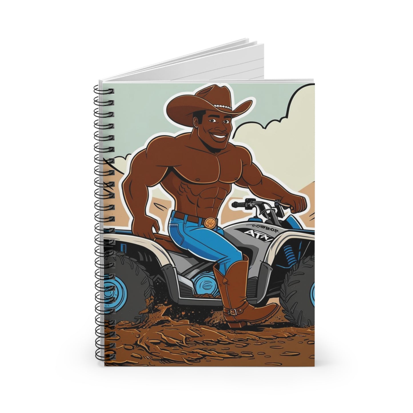 Big Cowboy Adventure Spiral Notebook - Fun & Motivational Design