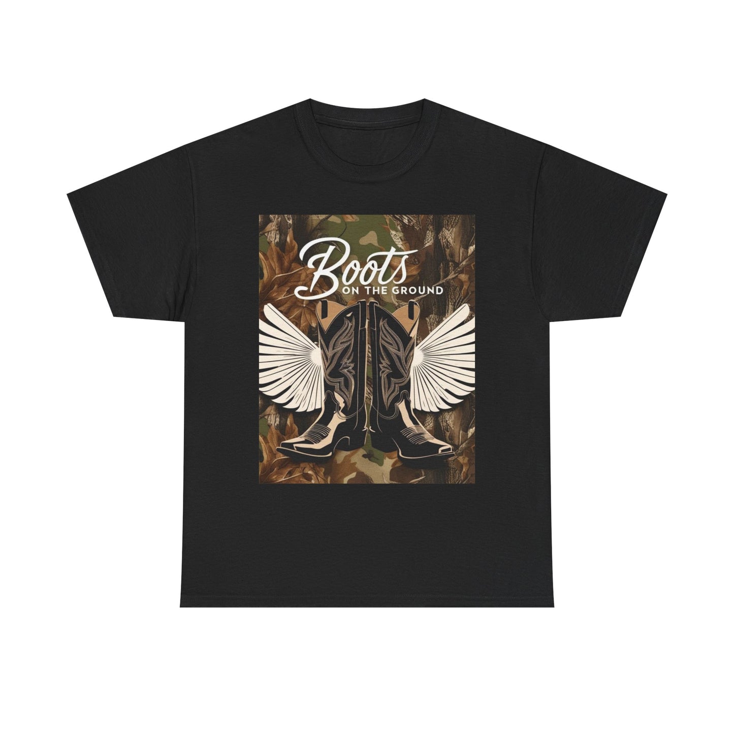 Boots On The Ground Unisex Cotton Tee