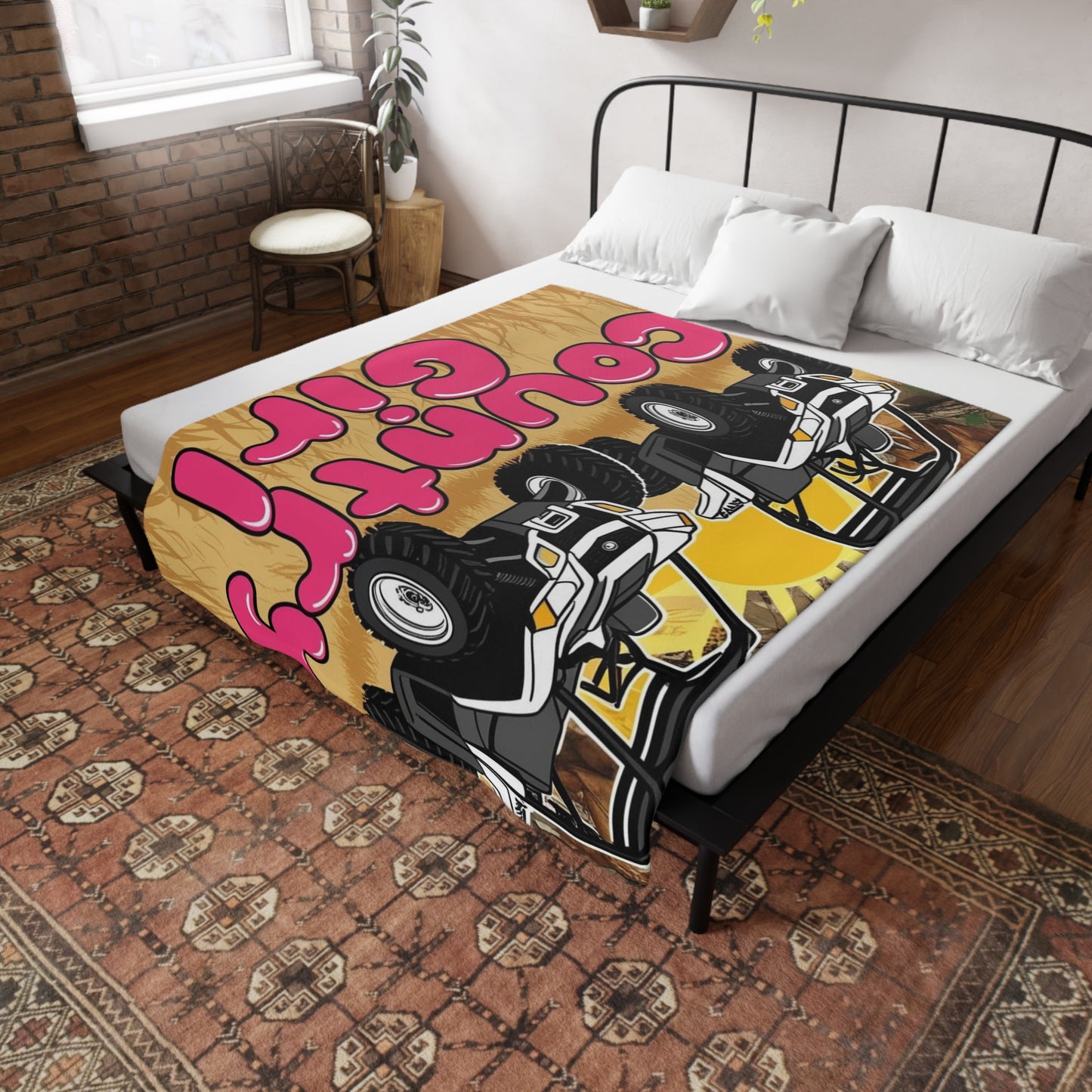 Country Girl Plush Fleece Blanket