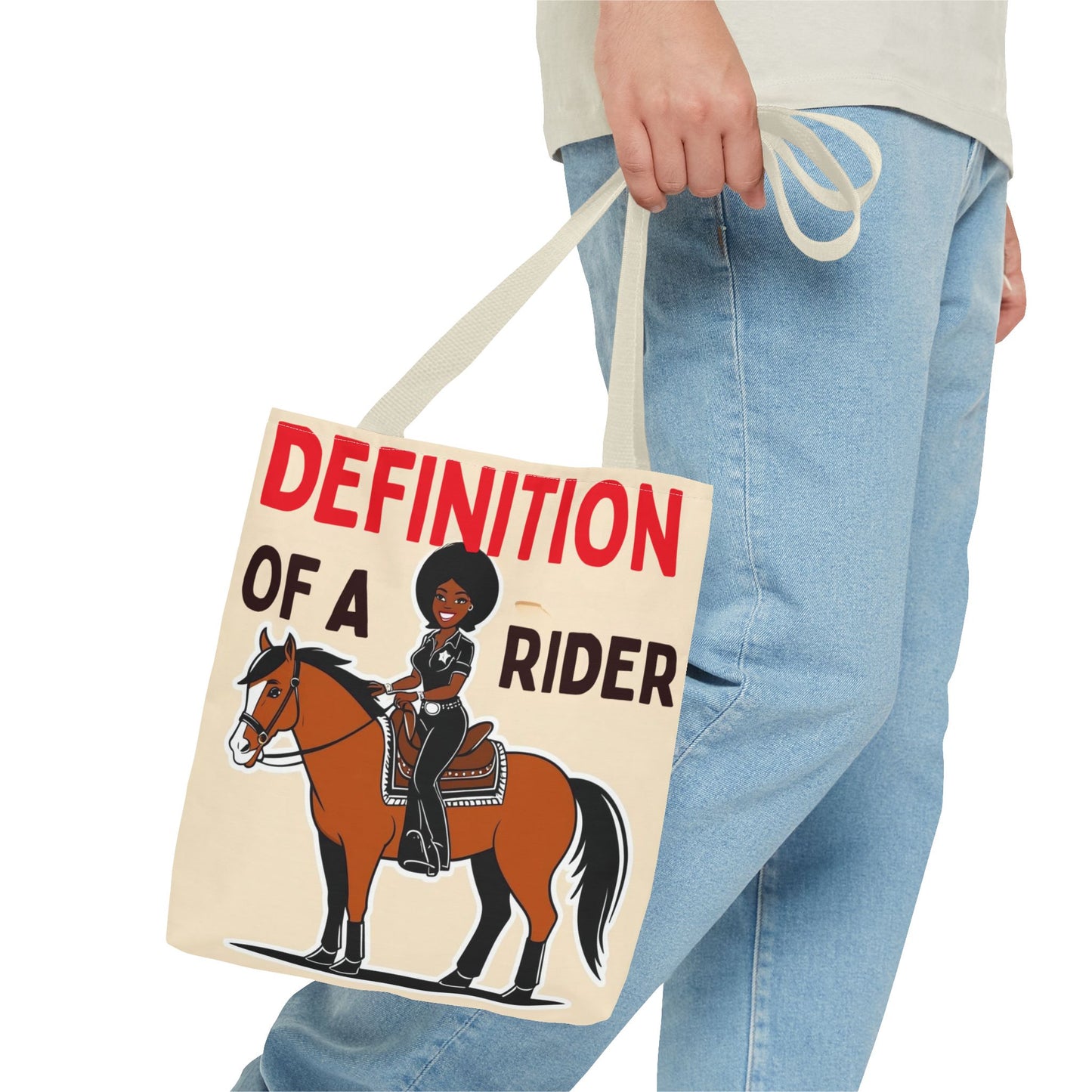 Definition of a Rider Tote Bag