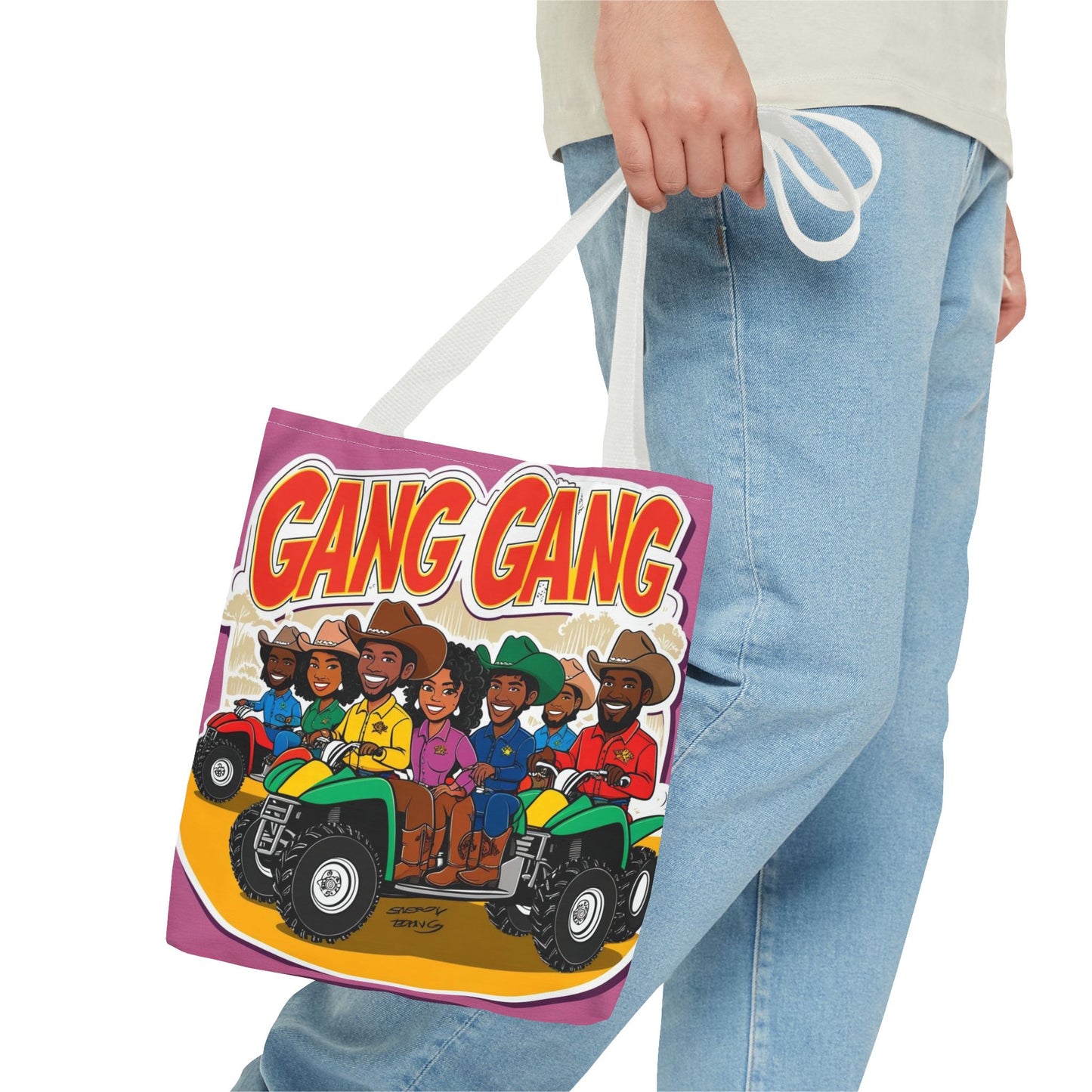 Group ATV Cartoon Tote Bag