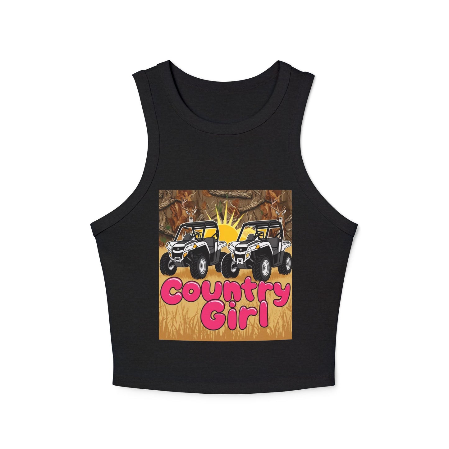 Country Girl Women's Micro Rib Racer Tank Top