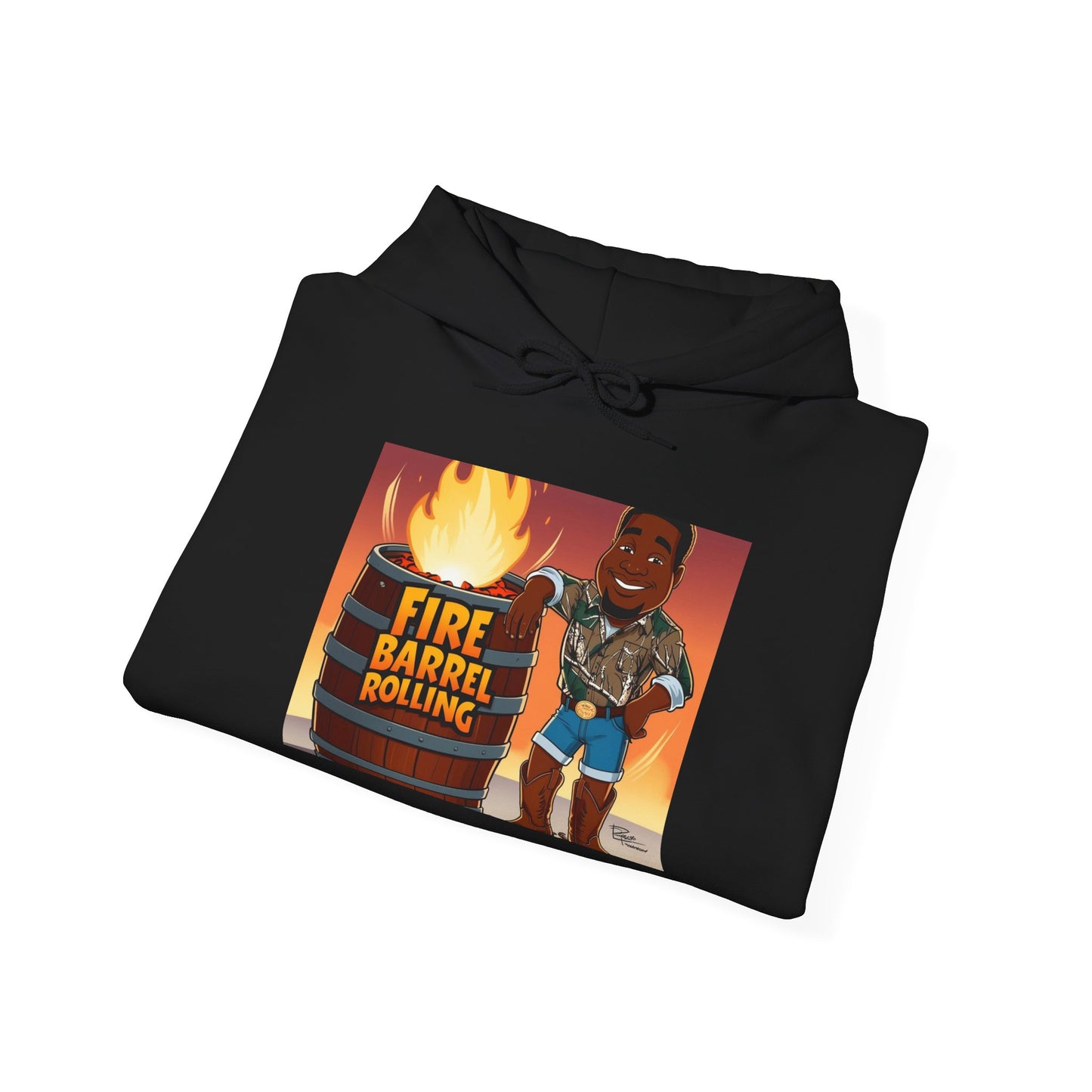 Fire Barrel Rolling Unisex Hoodie