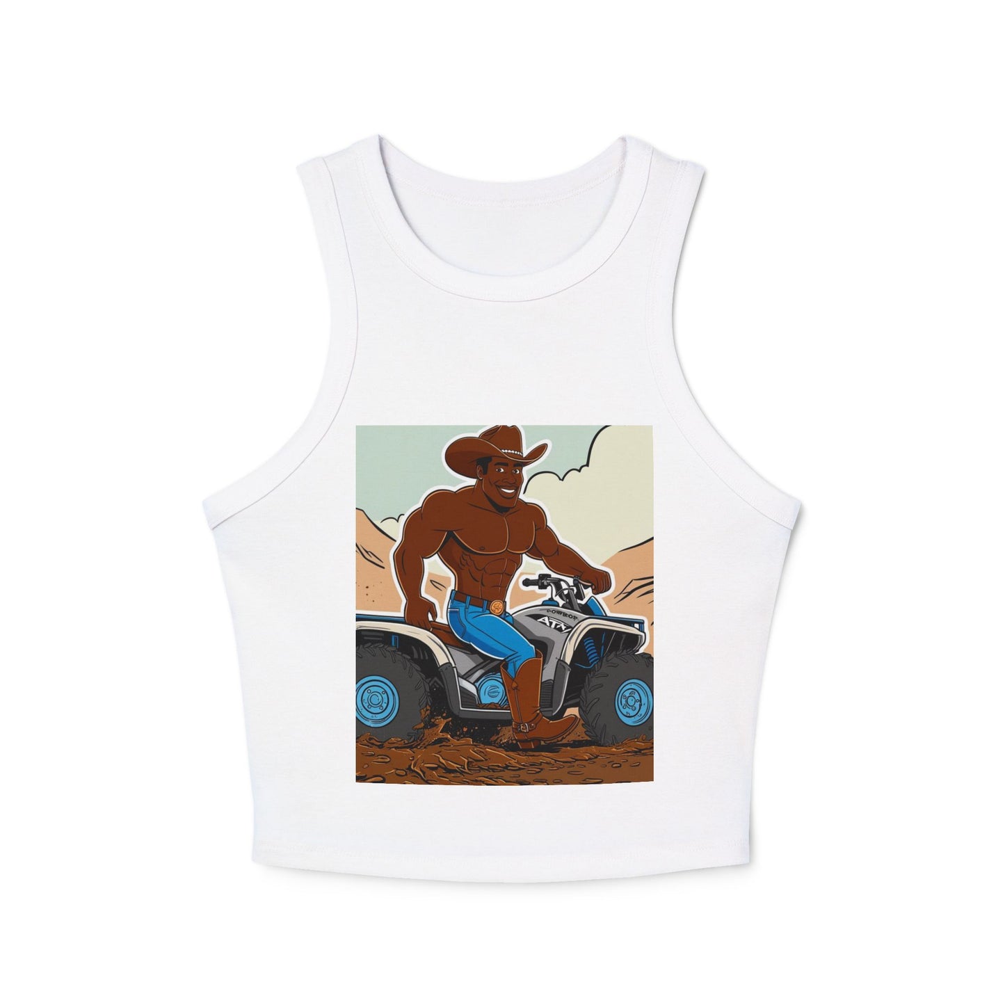 Big Cowboy Adventure Micro Rib Racer Tank Top
