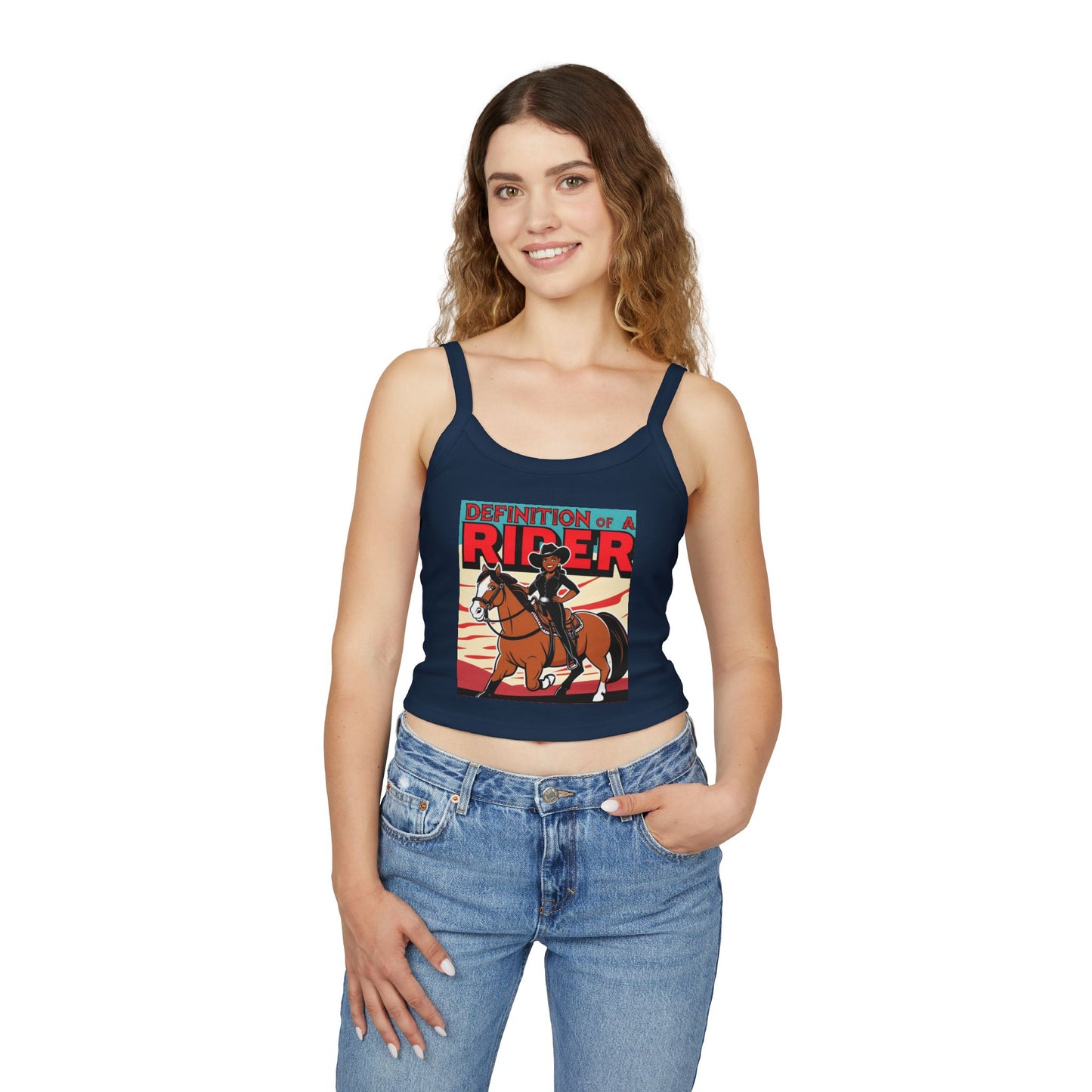 Definition of a Rider Spaghetti Strap Tank Top