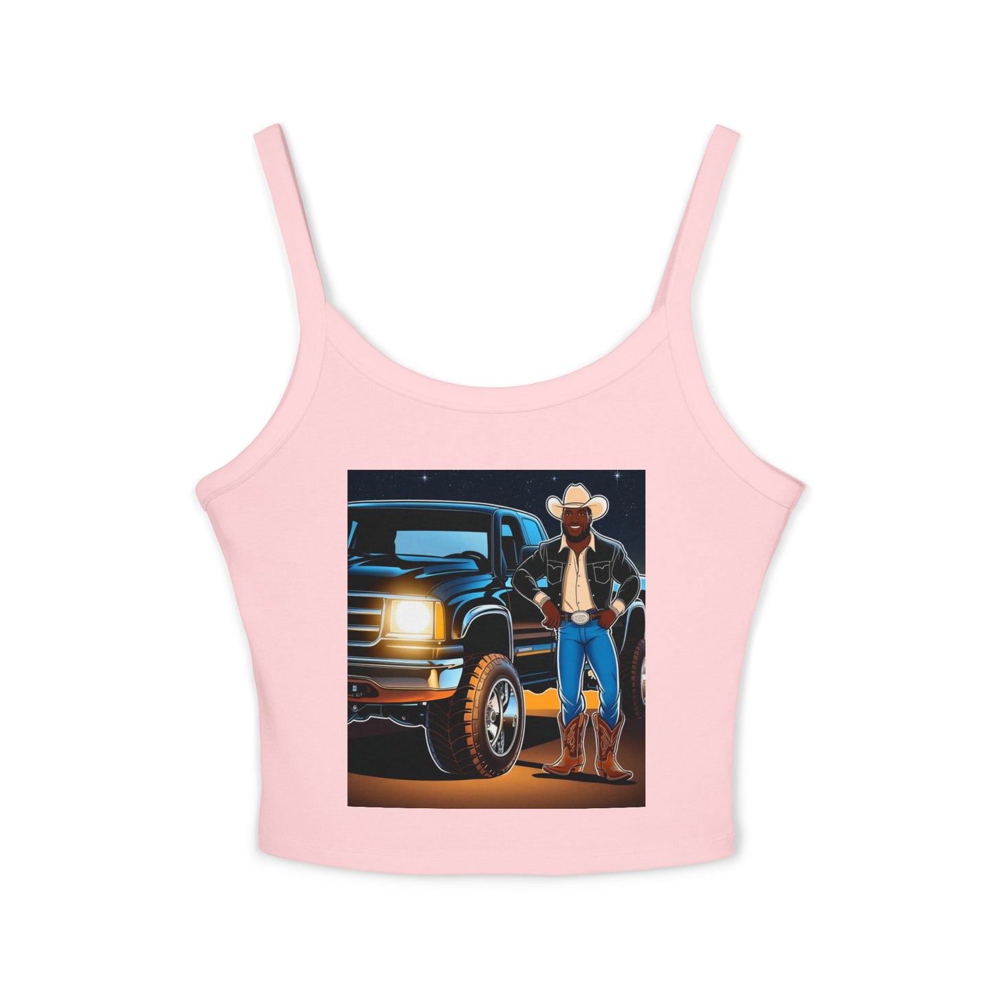 Don't Touch My Truck Spaghetti Strap Tank Top