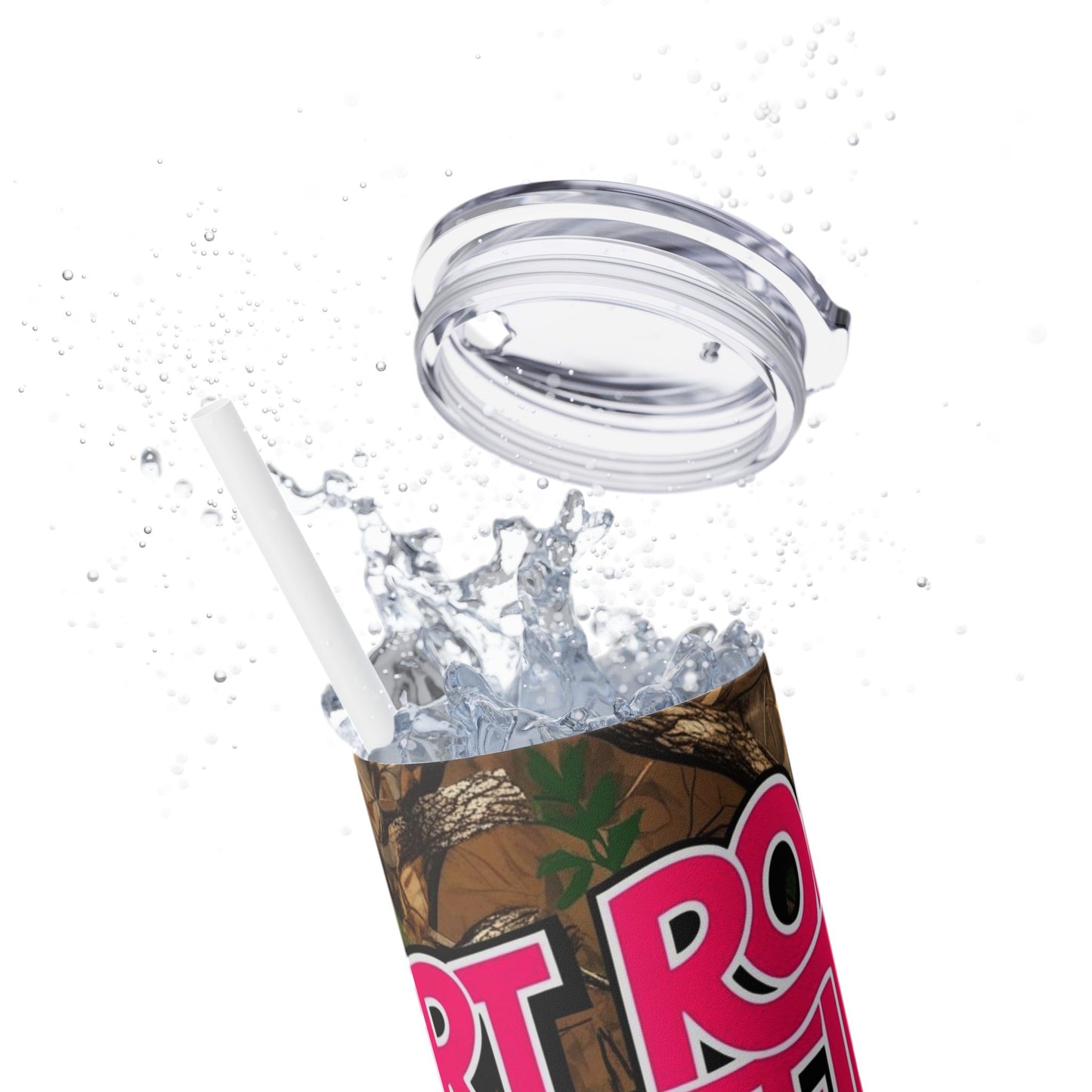 Dirt Road Certified Pink Skinny Tumbler with Straw - 20oz