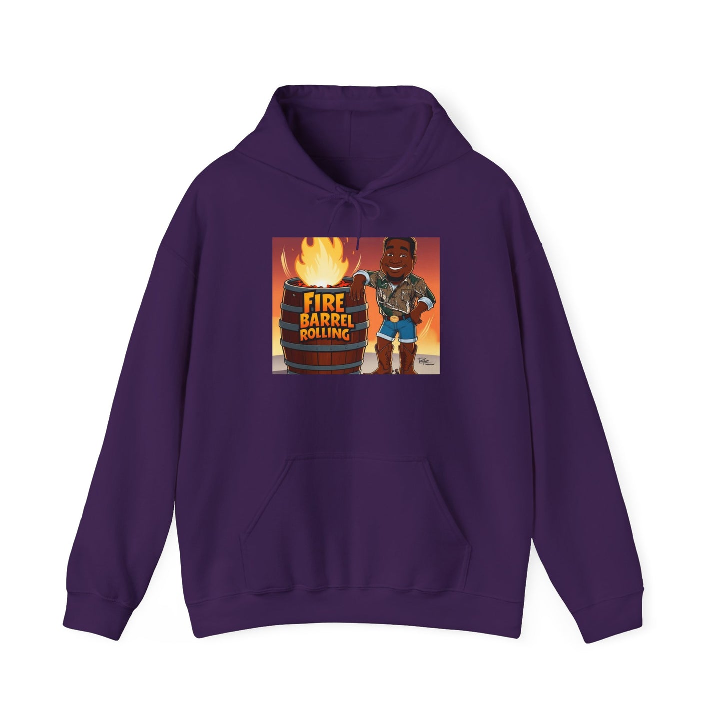 Fire Barrel Rolling Unisex Hoodie