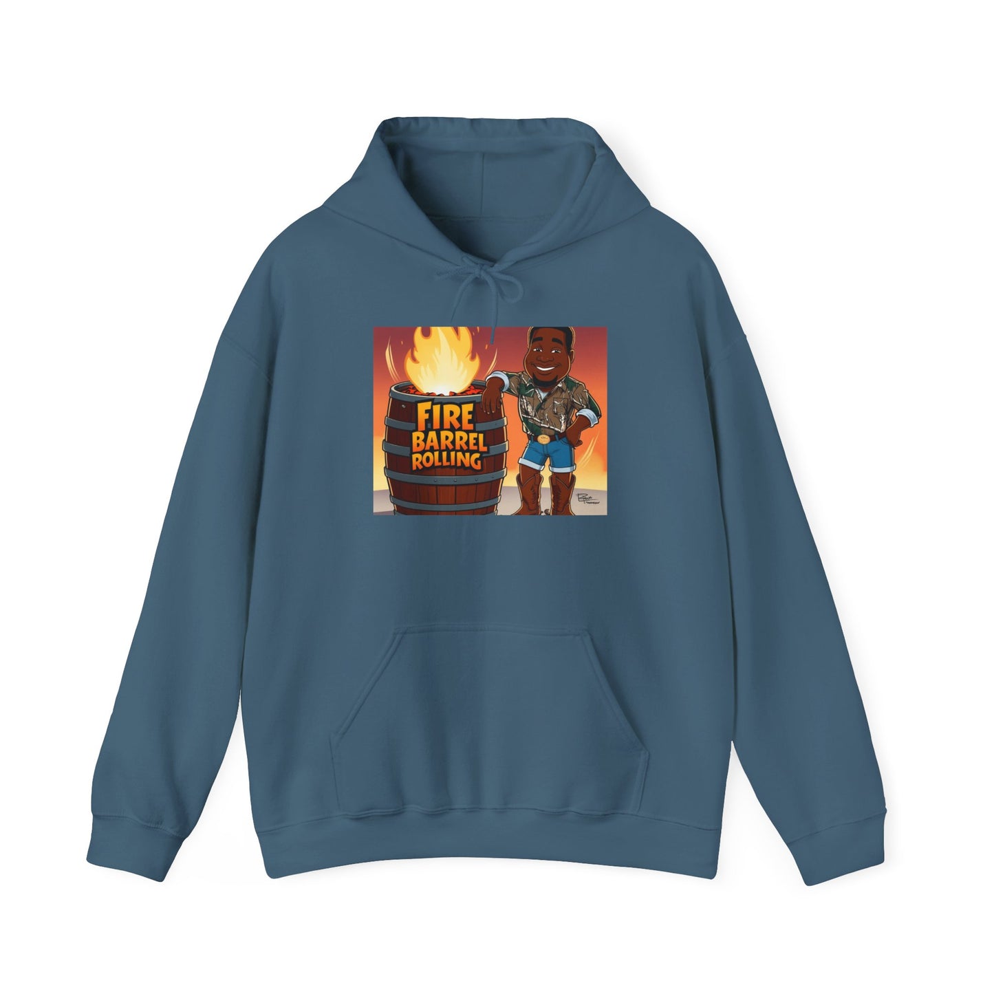 Fire Barrel Rolling Unisex Hoodie