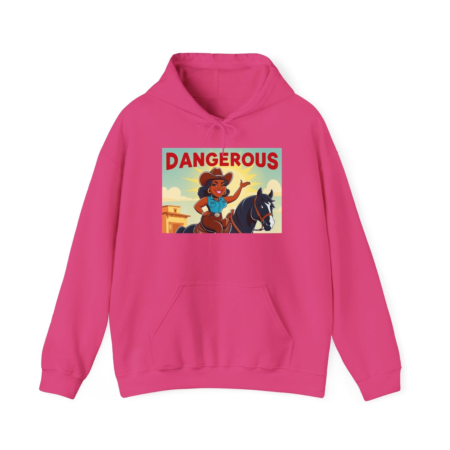 Dangerous Cowgirl Graphic Unisex Hoodie