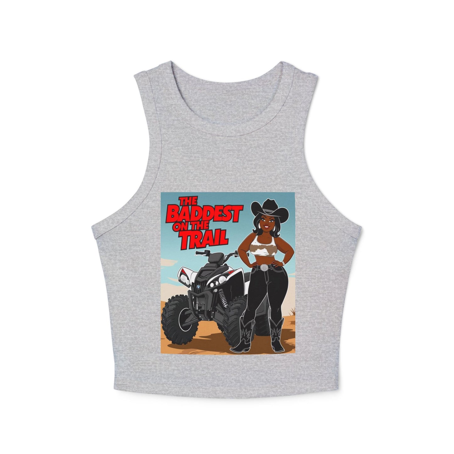 Baddest on the Trail Women's Micro Rib Racer Tank Top