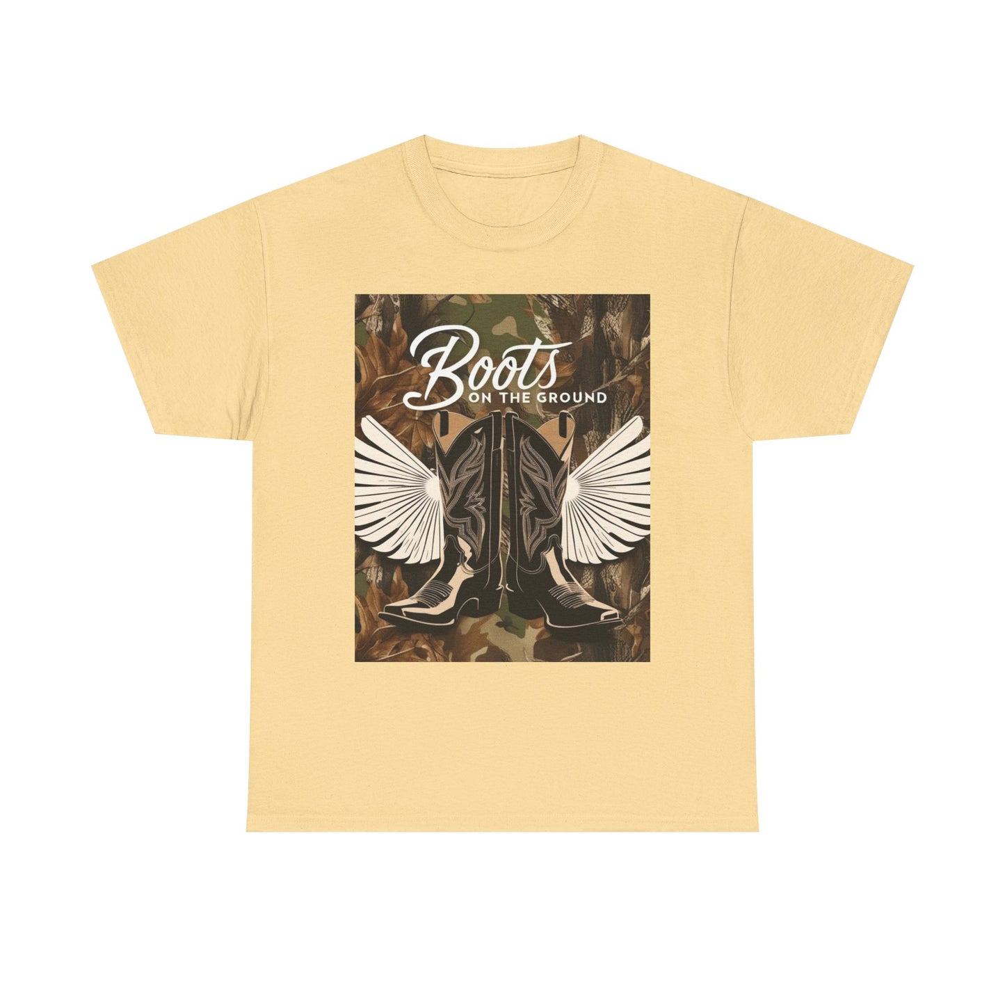 Boots On The Ground Unisex Cotton Tee