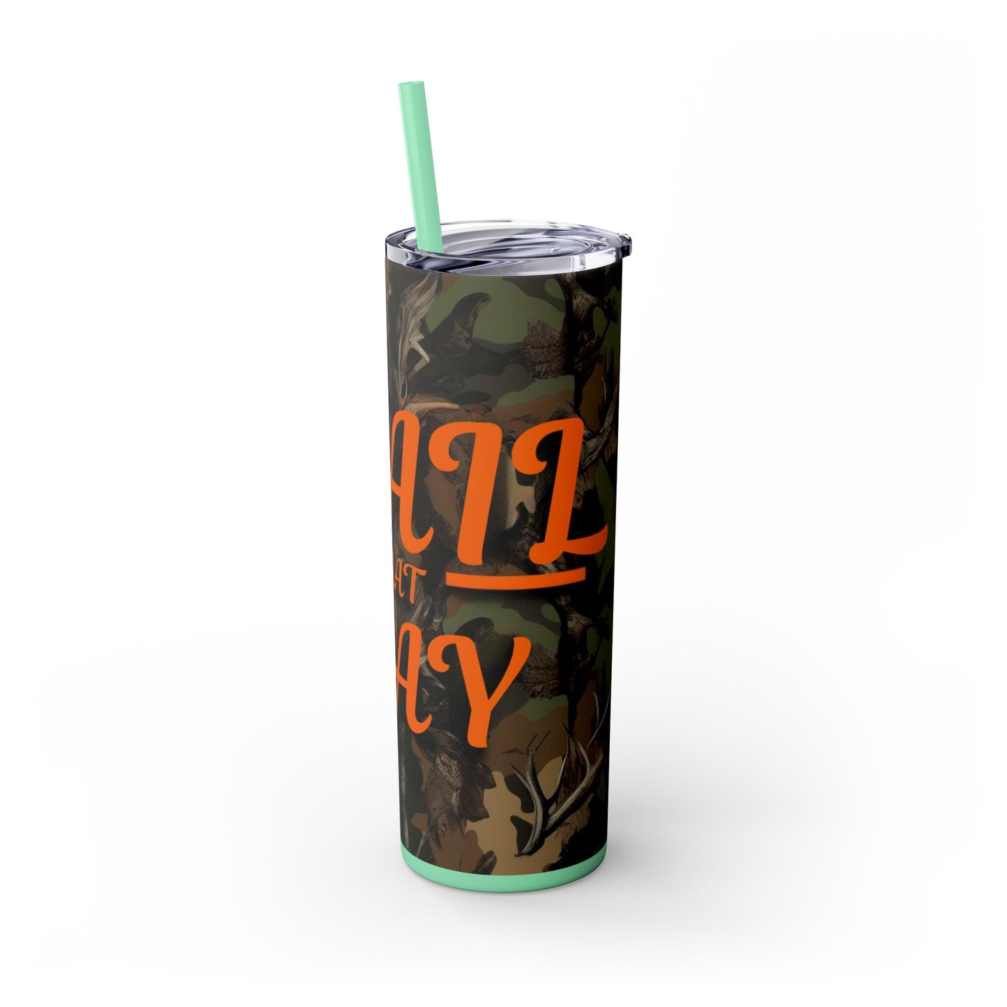 Trail That Way Skinny Tumbler with Straw, 20oz