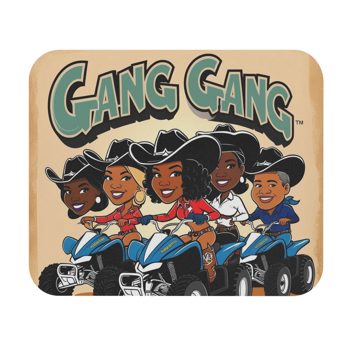 Mixed Gang Cowboy Mouse Pad