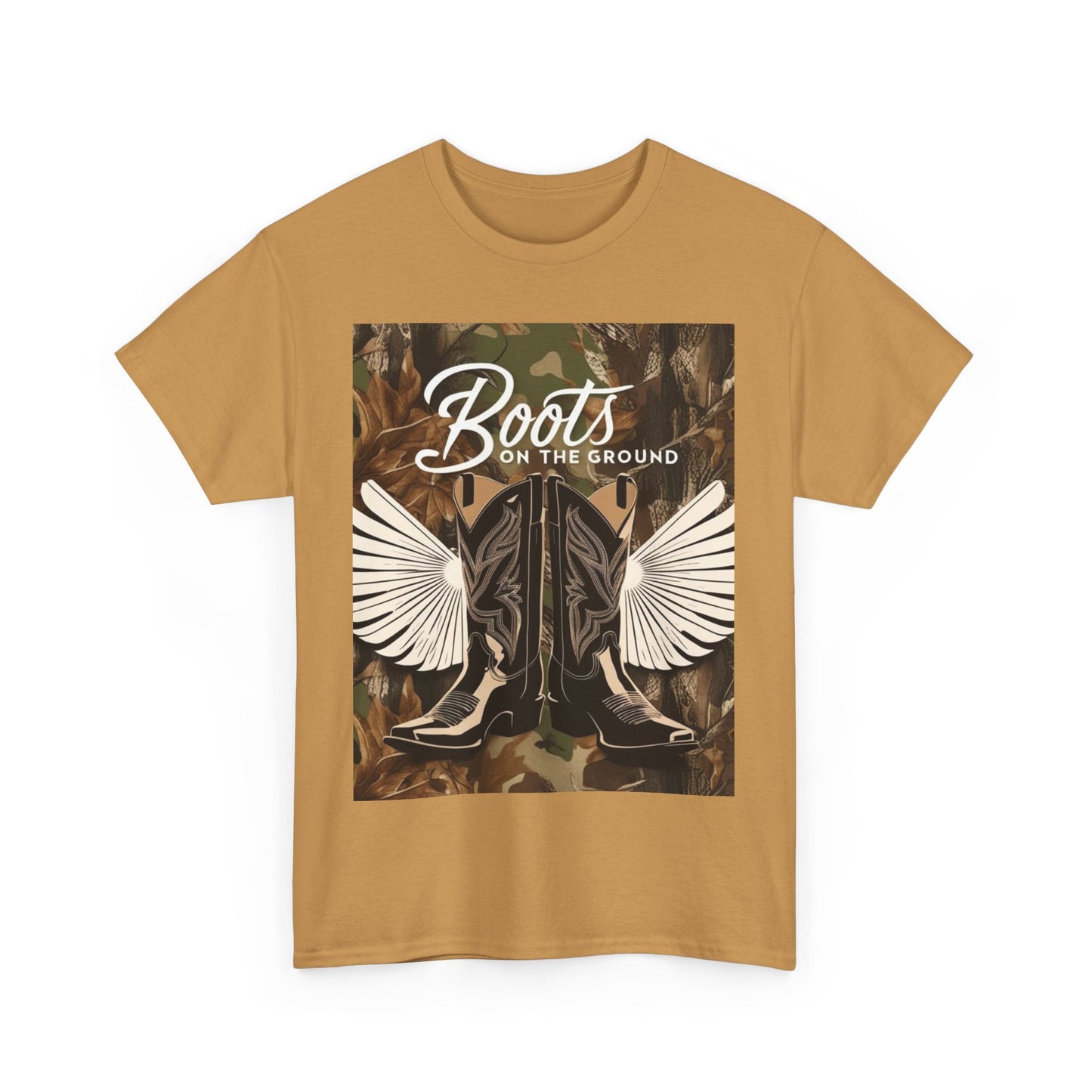 Boots On The Ground Unisex Cotton Tee