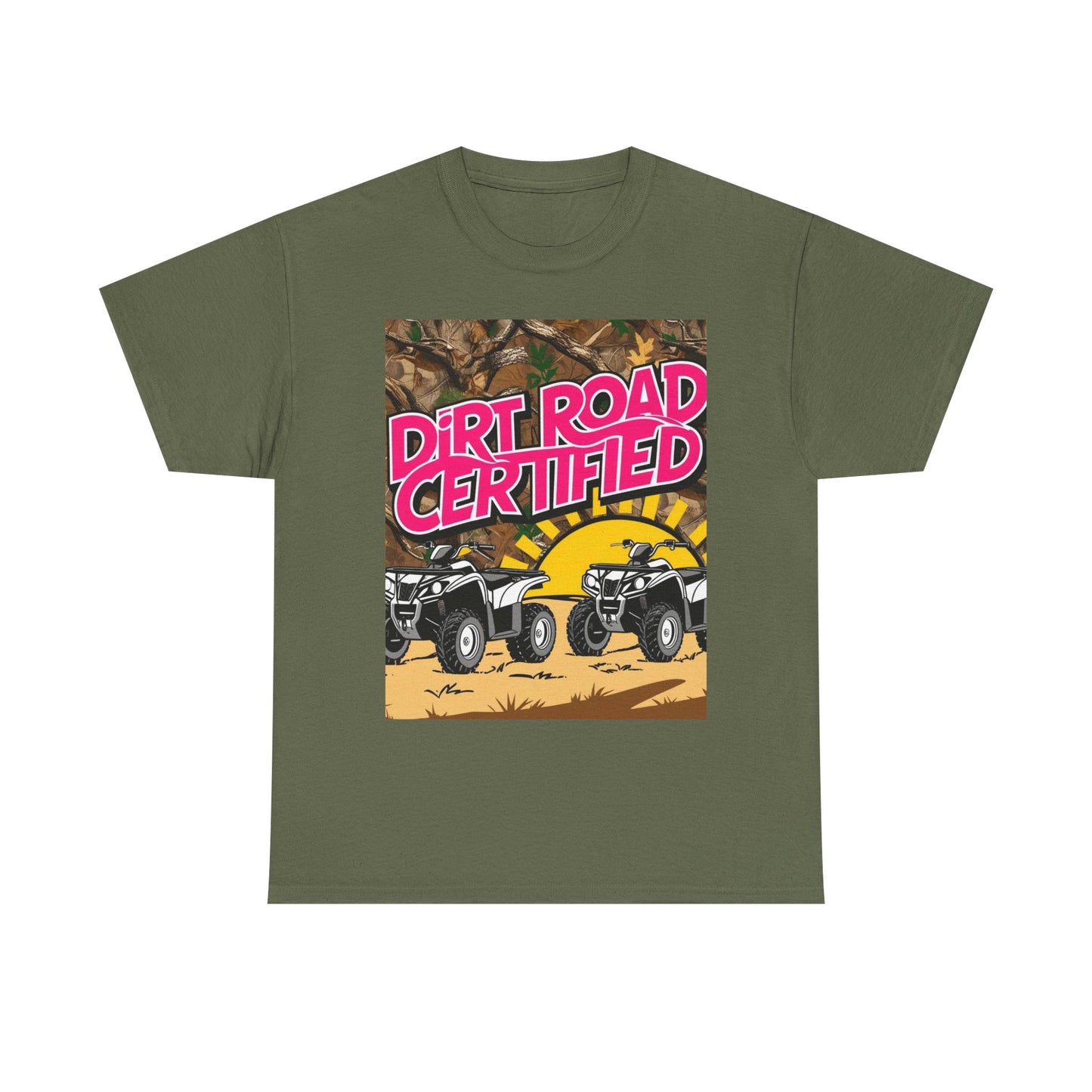 Dirt Road Certified Pink 2-More Colors Unisex Cotton Tee
