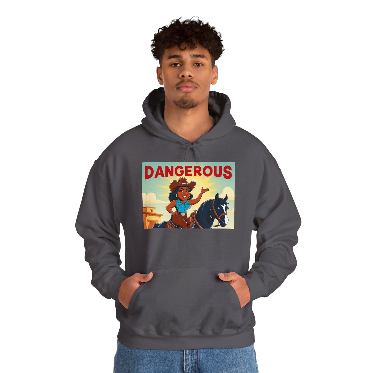 Dangerous Cowgirl Graphic Unisex Hoodie