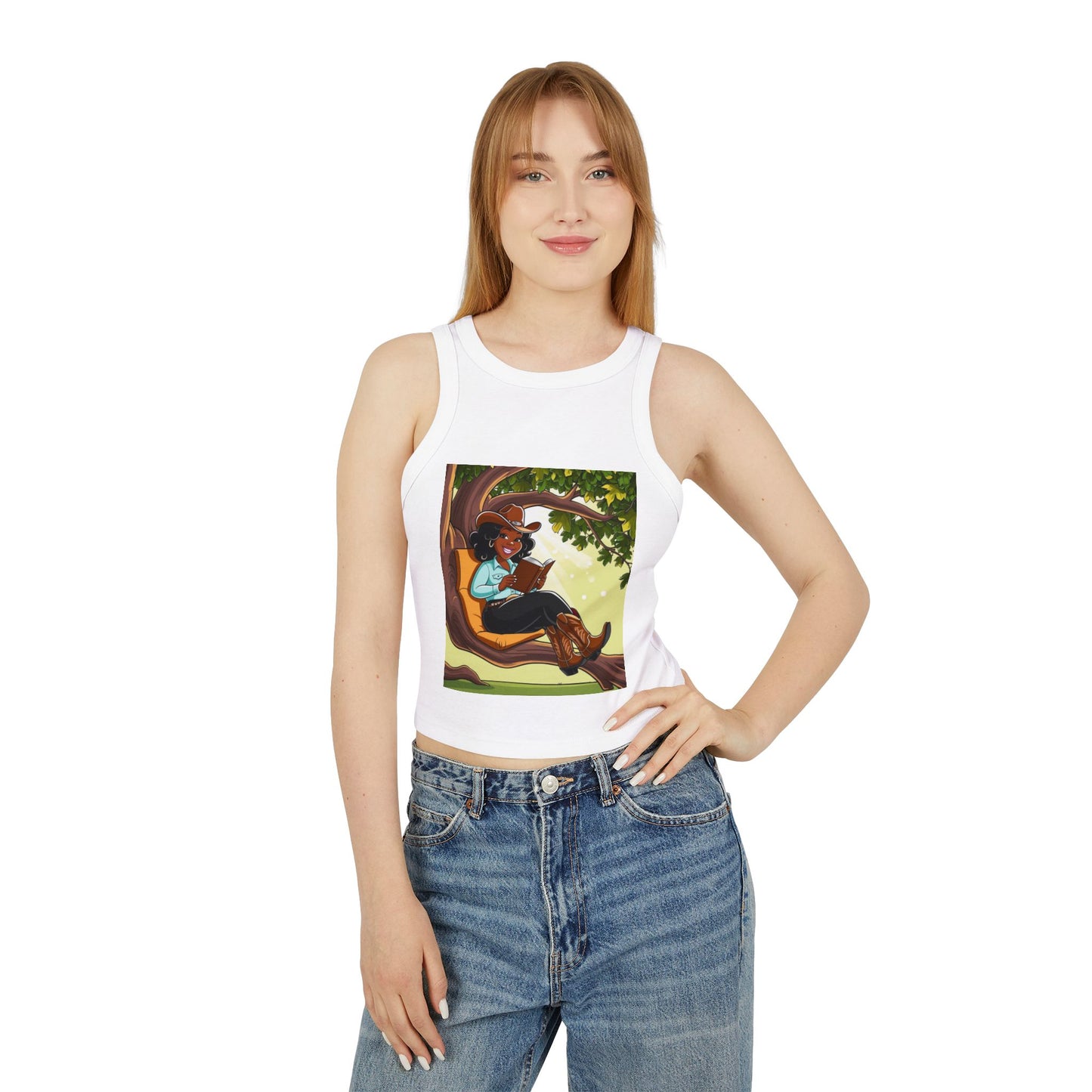 Country Nerdin' Racer Tank Top for Women